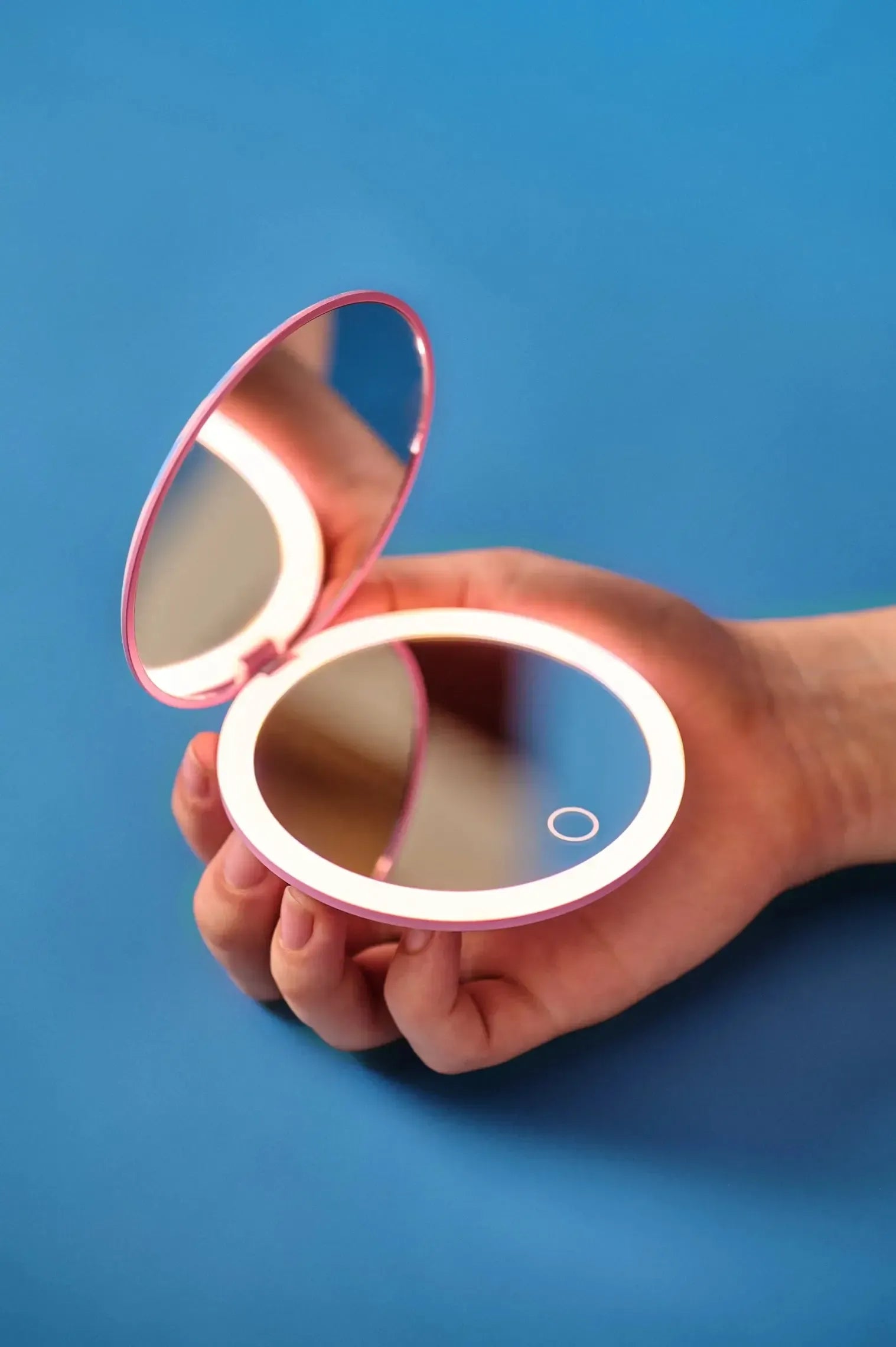 LED Pocket Mirror-Beauty & Well-Being-Kikkerland-The Bay Room