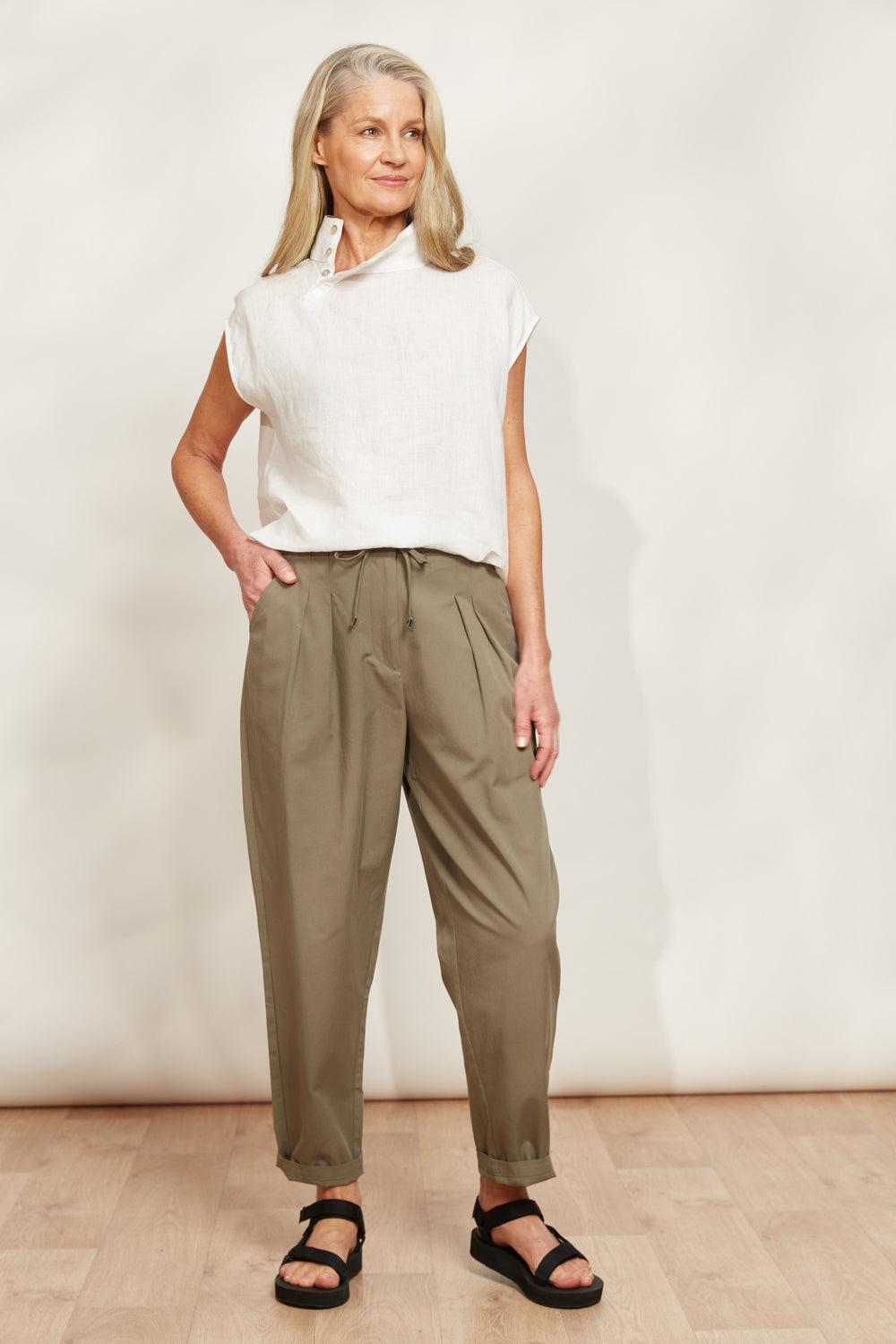 La Plage Pant - Khaki-General-Eb & Ive-The Bay Room