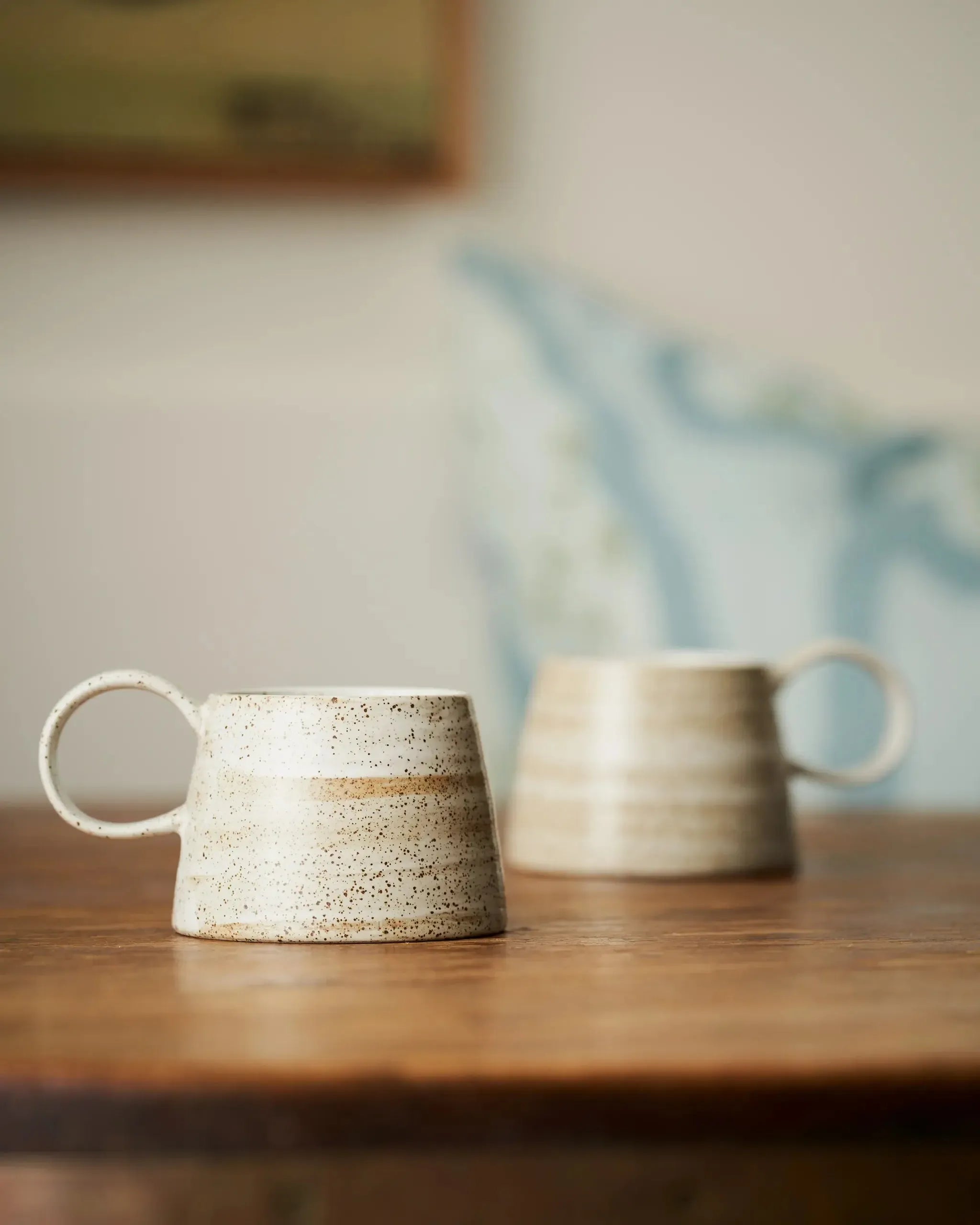 Large Handled Ceylon Mug / White-Dining & Entertaining-Robert Gordon-The Bay Room