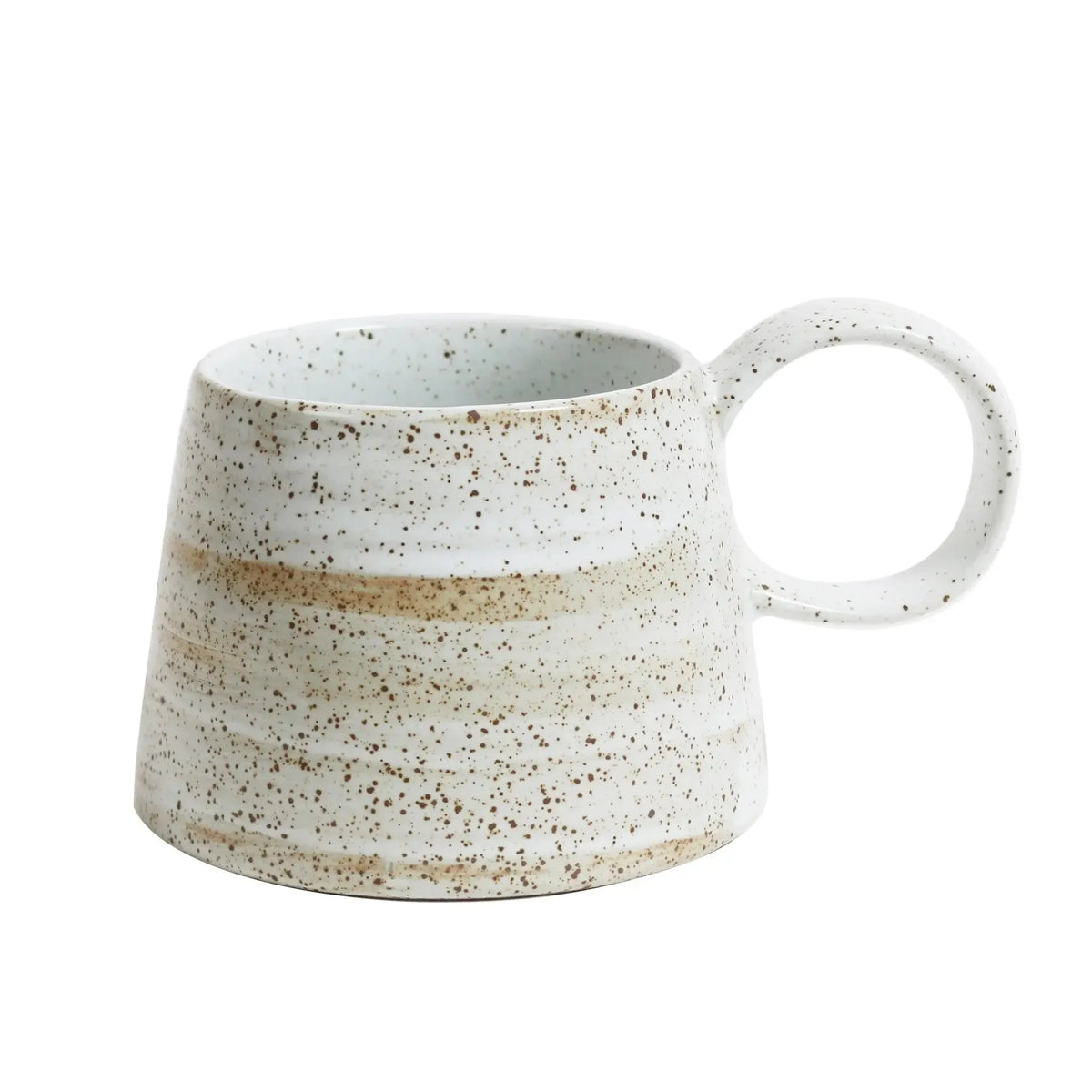Large Handled Ceylon Mug / White-Dining & Entertaining-Robert Gordon-The Bay Room