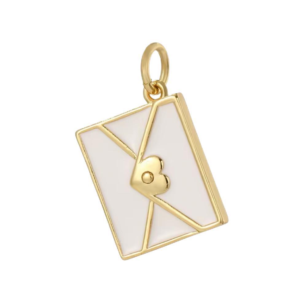 Latch & Lock Charms Gold-Jewellery-By Barny-White Envelope-The Bay Room