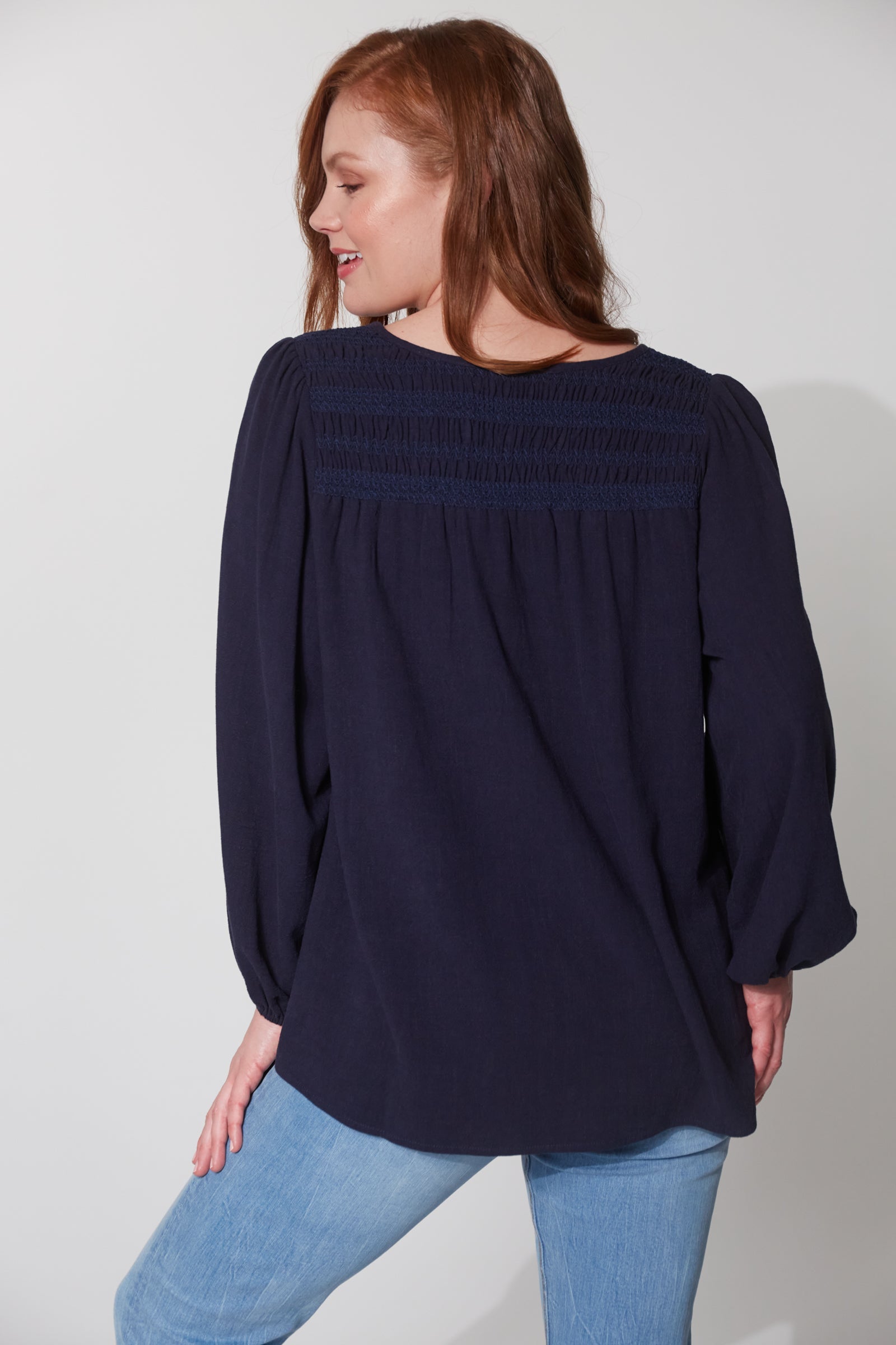 Lauder Blouse - Midnight-Tops-Haven-The Bay Room