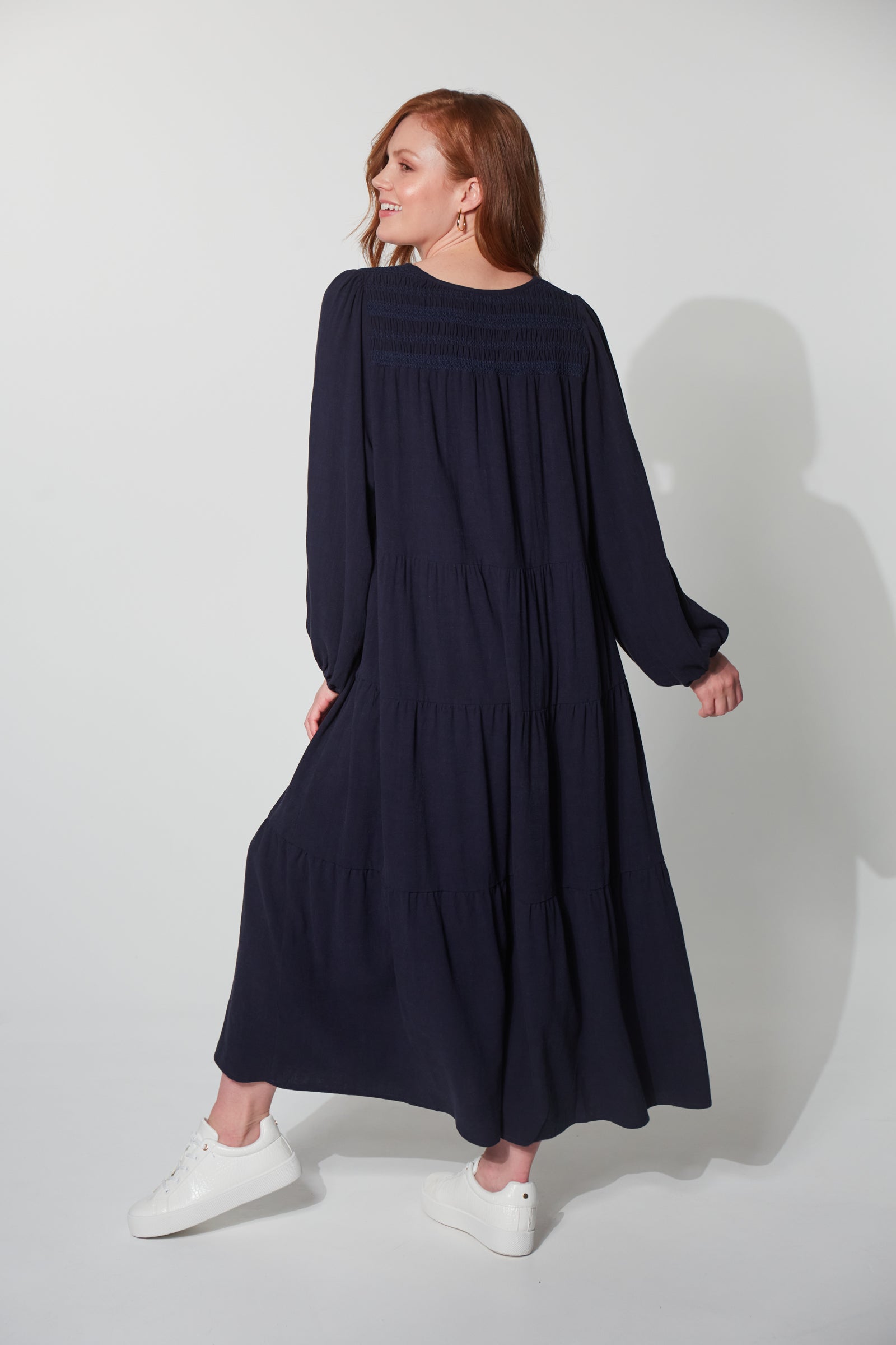 Lauder Tiered Maxi - Midnight-Dresses-Haven-The Bay Room