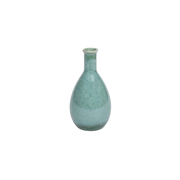 Laverton Stone Celedon Teardrop Vase-Pots, Planters & Vases-Pure Homewares-The Bay Room