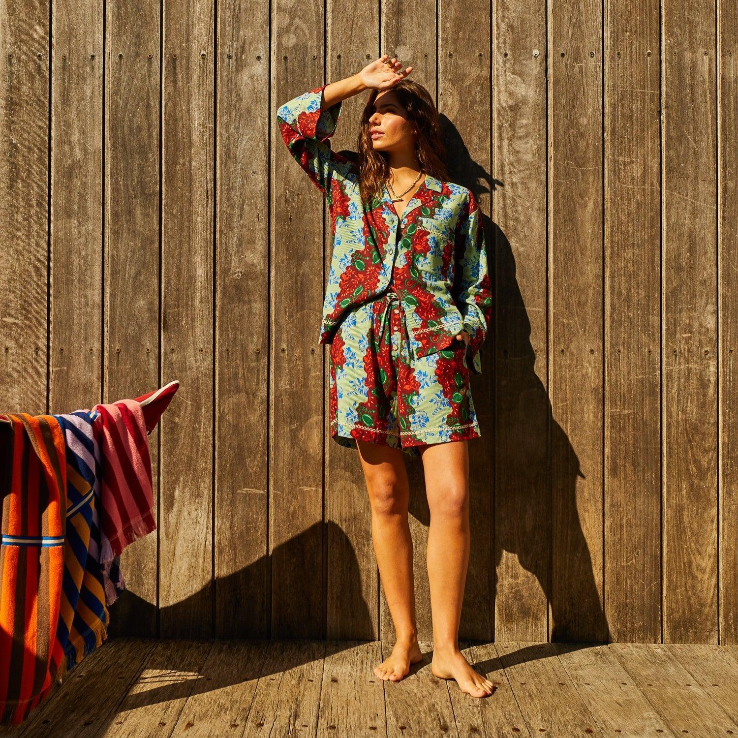 Leilani Resort Set-Sleepwear & Robes-Sage & Clare-The Bay Room