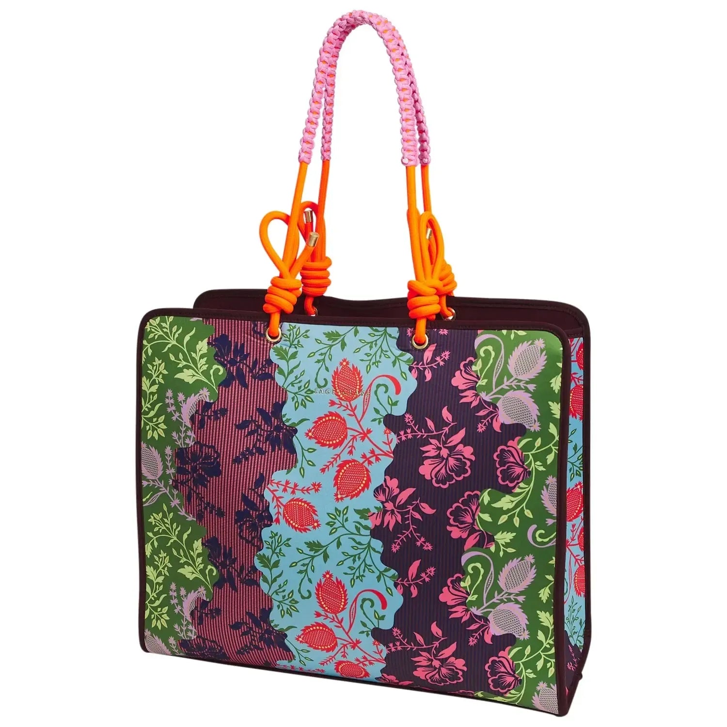 Leilani Tote Bag - Garnet-Sage & Clare-The Bay Room