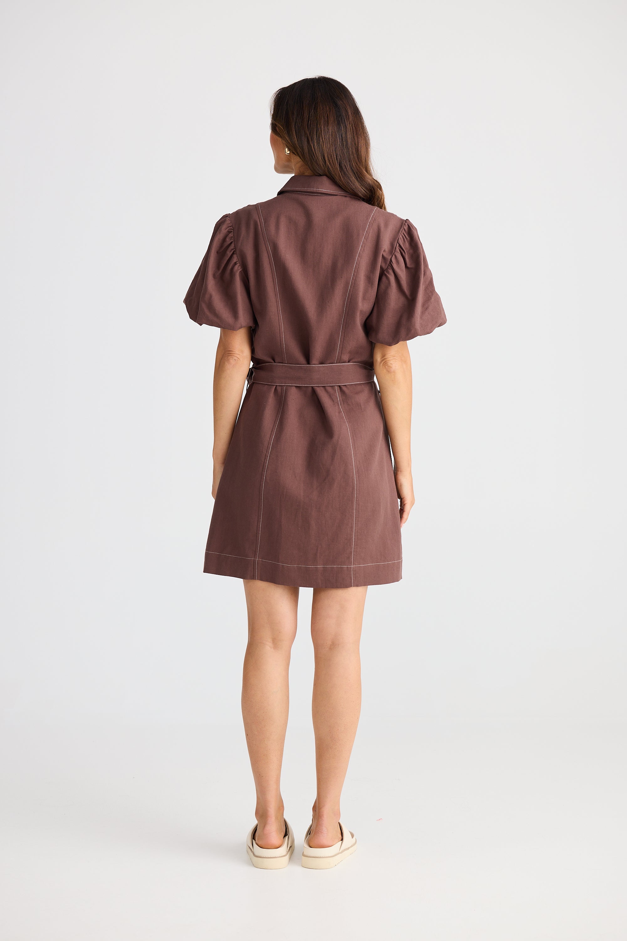 Lenni Dress - Chocolate-Dresses-Brave & True-The Bay Room