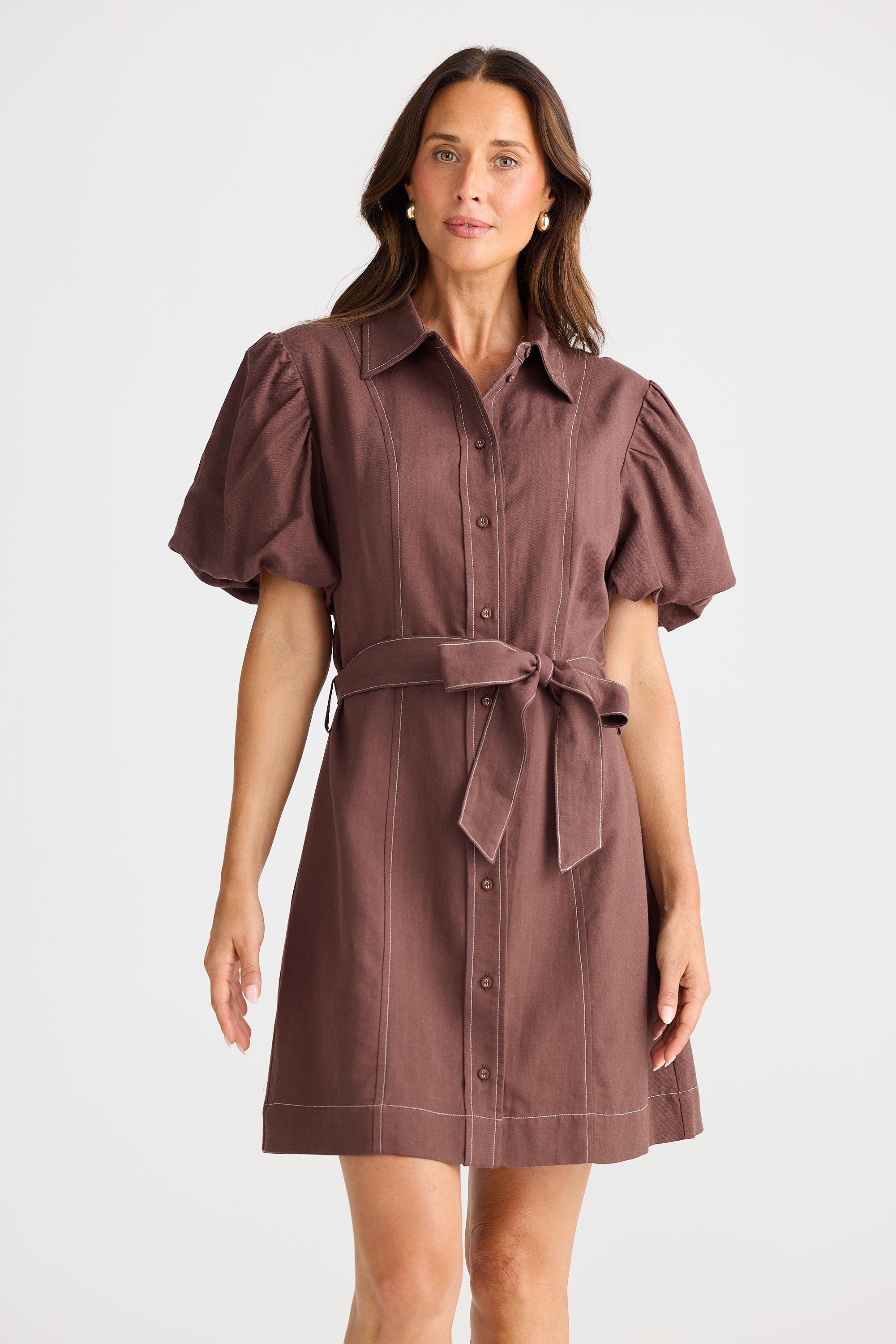 Lenni Dress - Chocolate-Dresses-Brave & True-The Bay Room