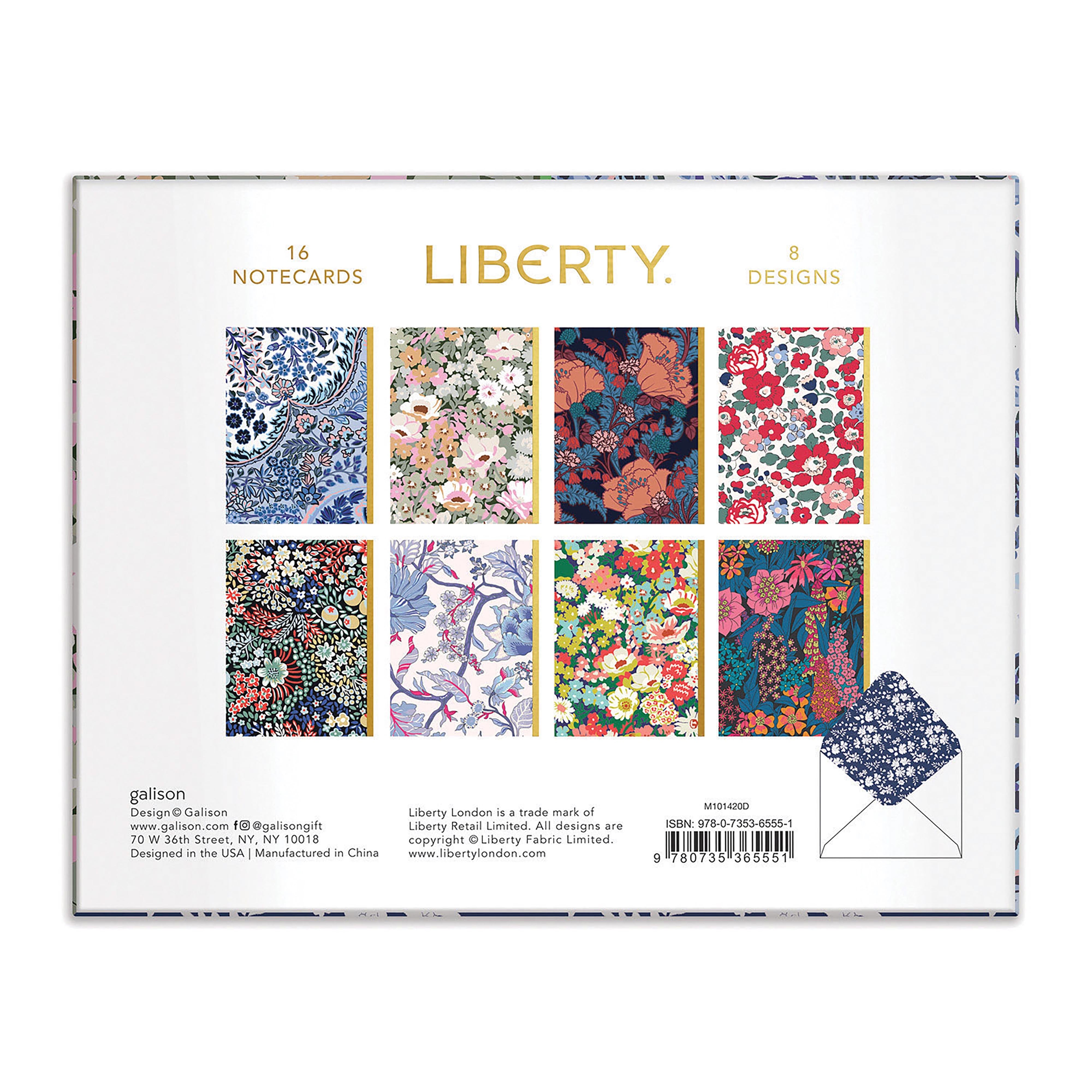 Liberty Floral Greeting Notecard Set-Journals, Books & Calendars-Galison-The Bay Room
