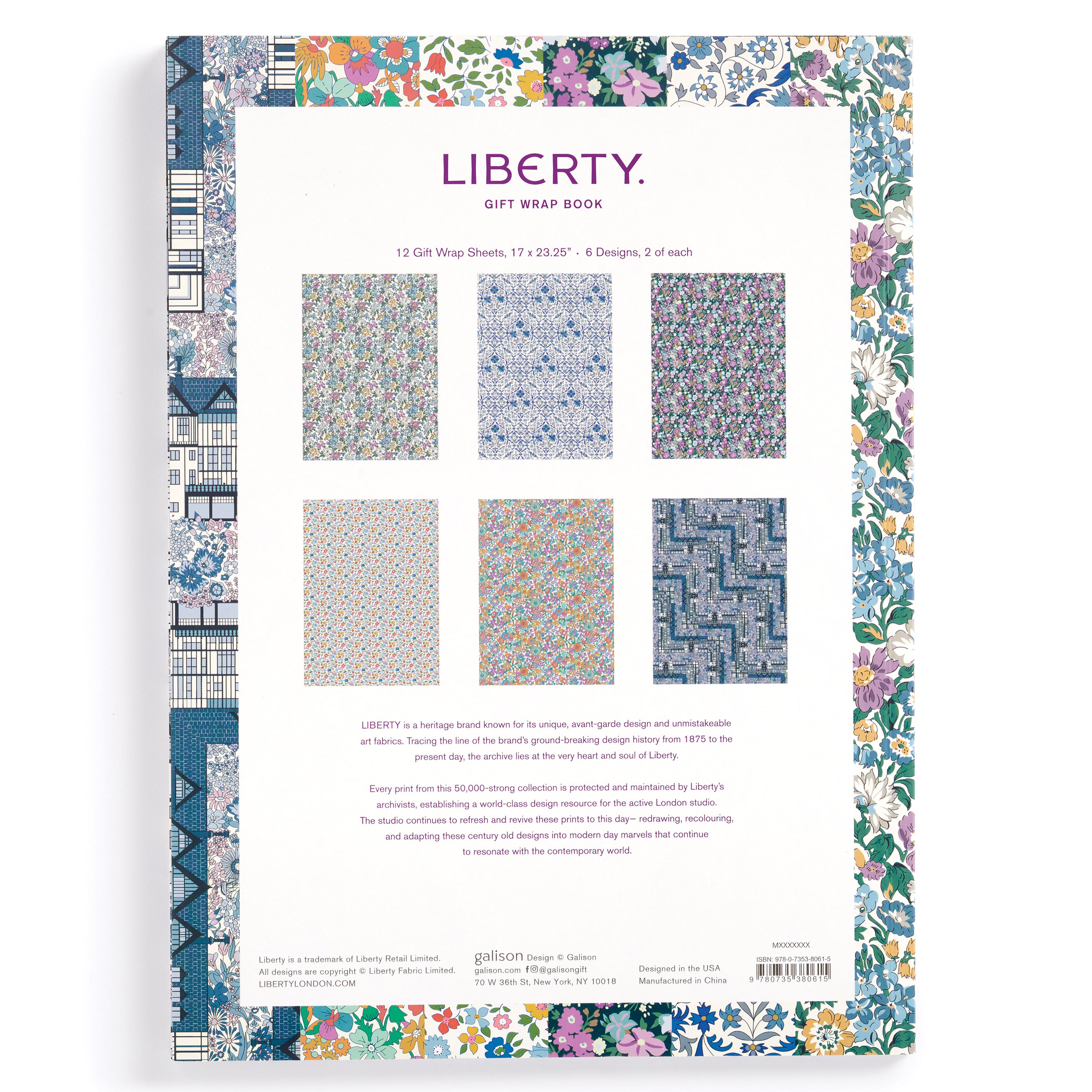 Liberty Gift Wrap Book (12 sheets)-Cards & Wrap-Liberty-The Bay Room