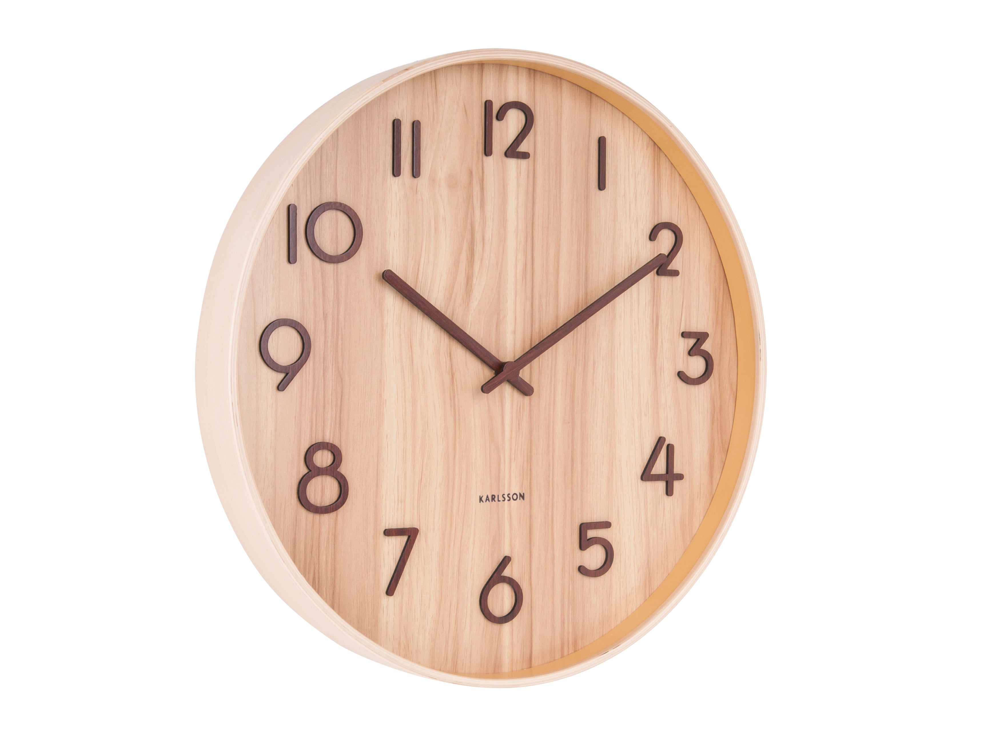 Light Basswood Wall Clock 60cm - Natural-Wall Decor-Karlsson-The Bay Room