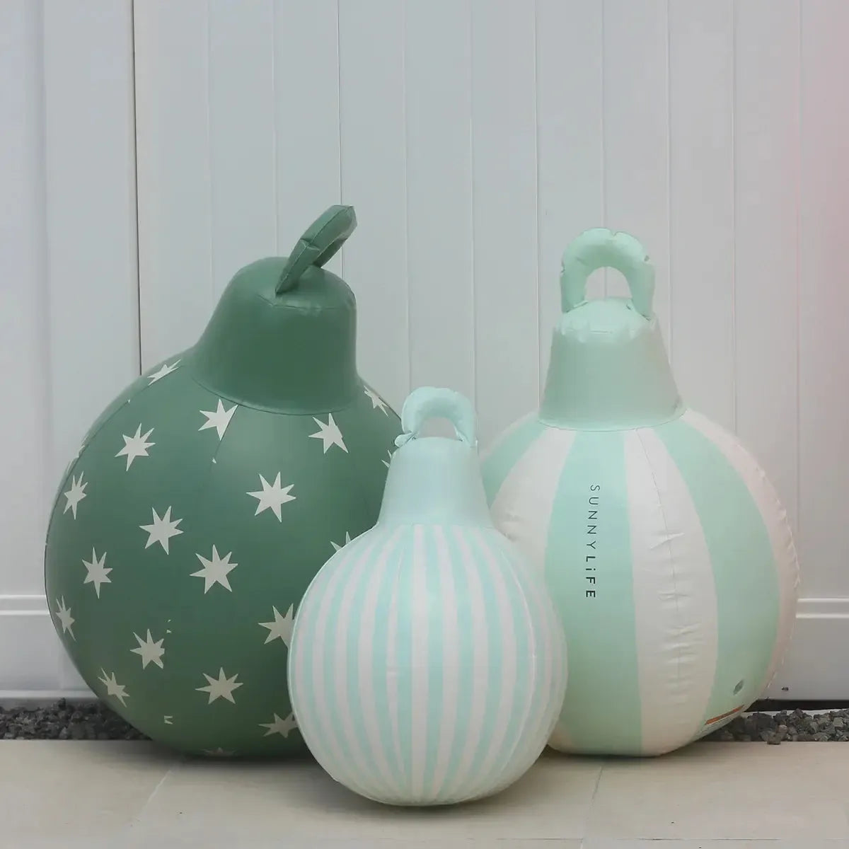 Light Up Christmas Baubles Green Set of 3-Christmas-Sunny Life-The Bay Room