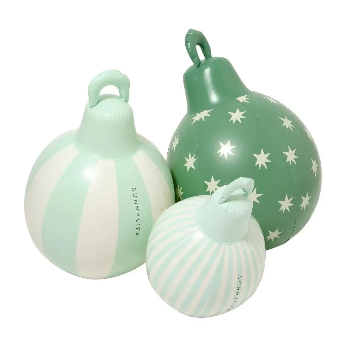 Light Up Christmas Baubles Green Set of 3-Christmas-Sunny Life-The Bay Room