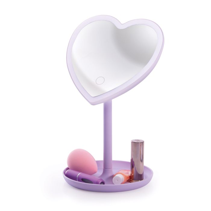 Light Up LED Heart Mirror-Beauty & Well-Being-IS Gift-The Bay Room