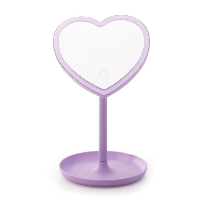 Light Up LED Heart Mirror-Beauty & Well-Being-IS Gift-The Bay Room