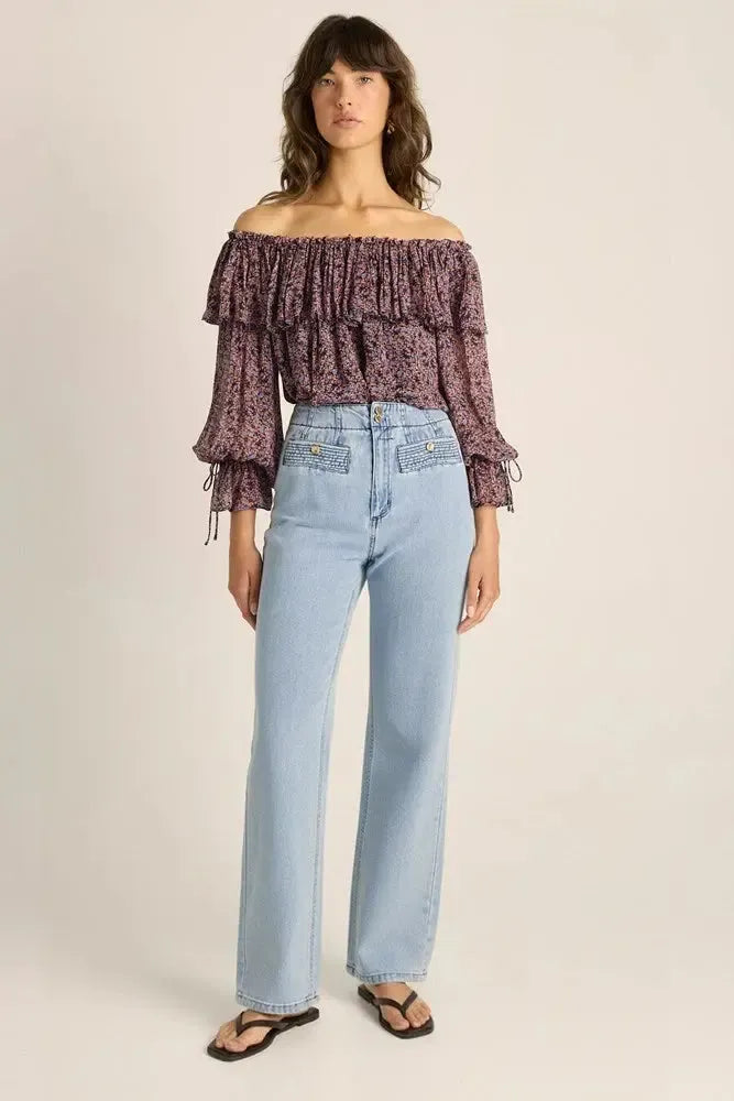 Lila Straight Leg Jean - Light Wash-Jeans-Fate + Becker-The Bay Room
