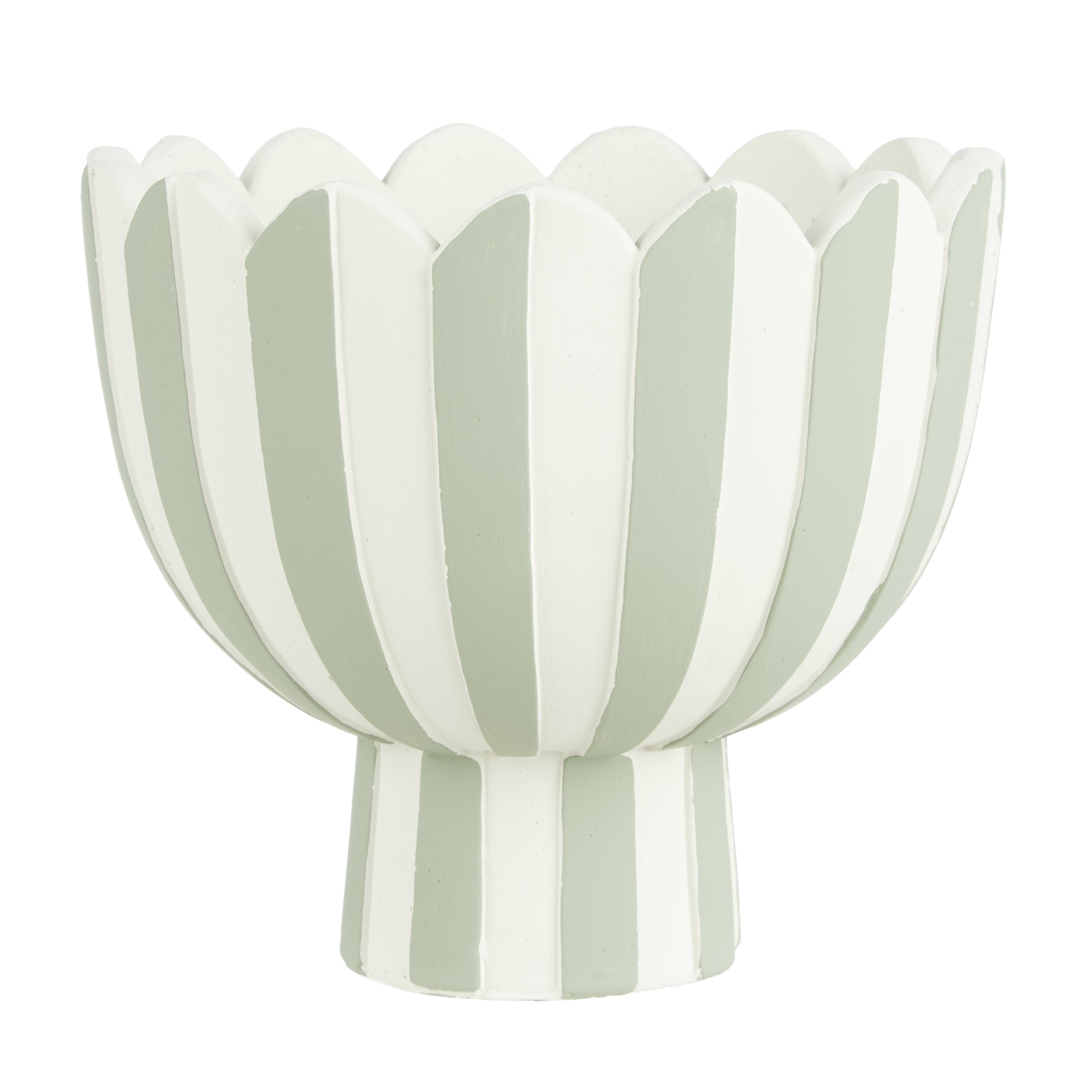 Lila Stripe Planter 18x18x16cm-Pots, Planters & Vases-Emporium-The Bay Room