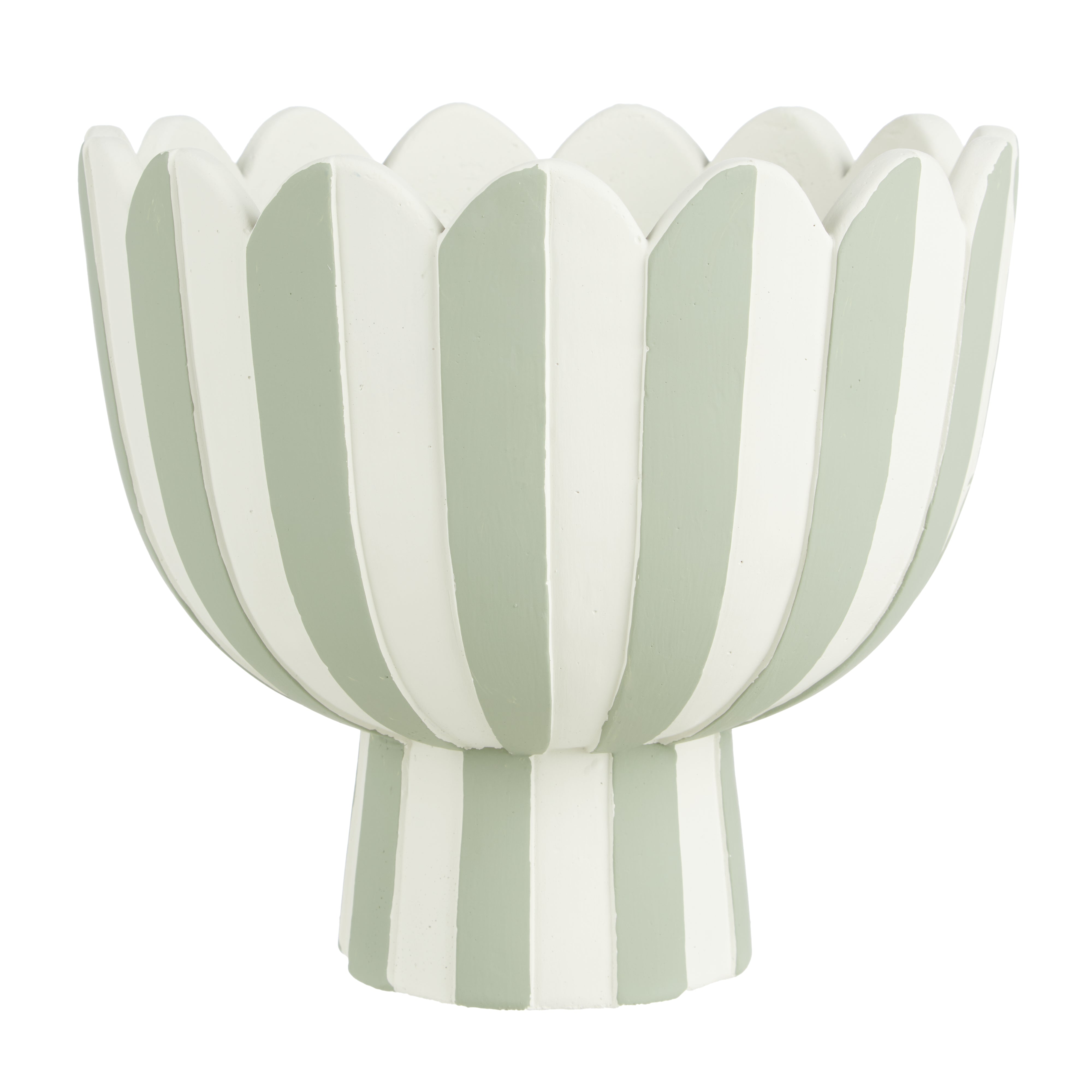 Lila Stripe Planter 22x22x20cm-Pots, Planters & Vases-Emporium-The Bay Room