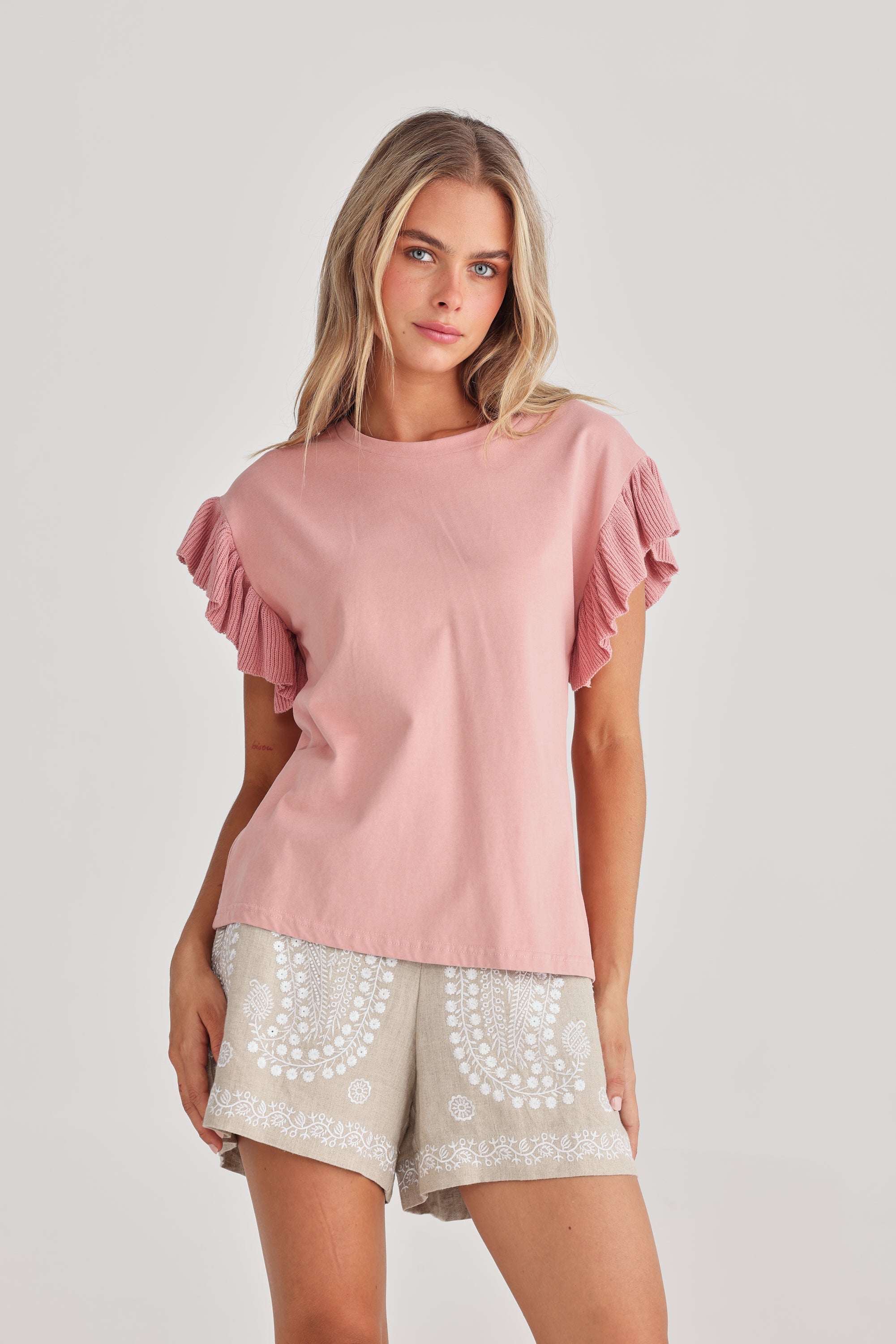 Lili Tee - Blush-Tops-Talisman-The Bay Room