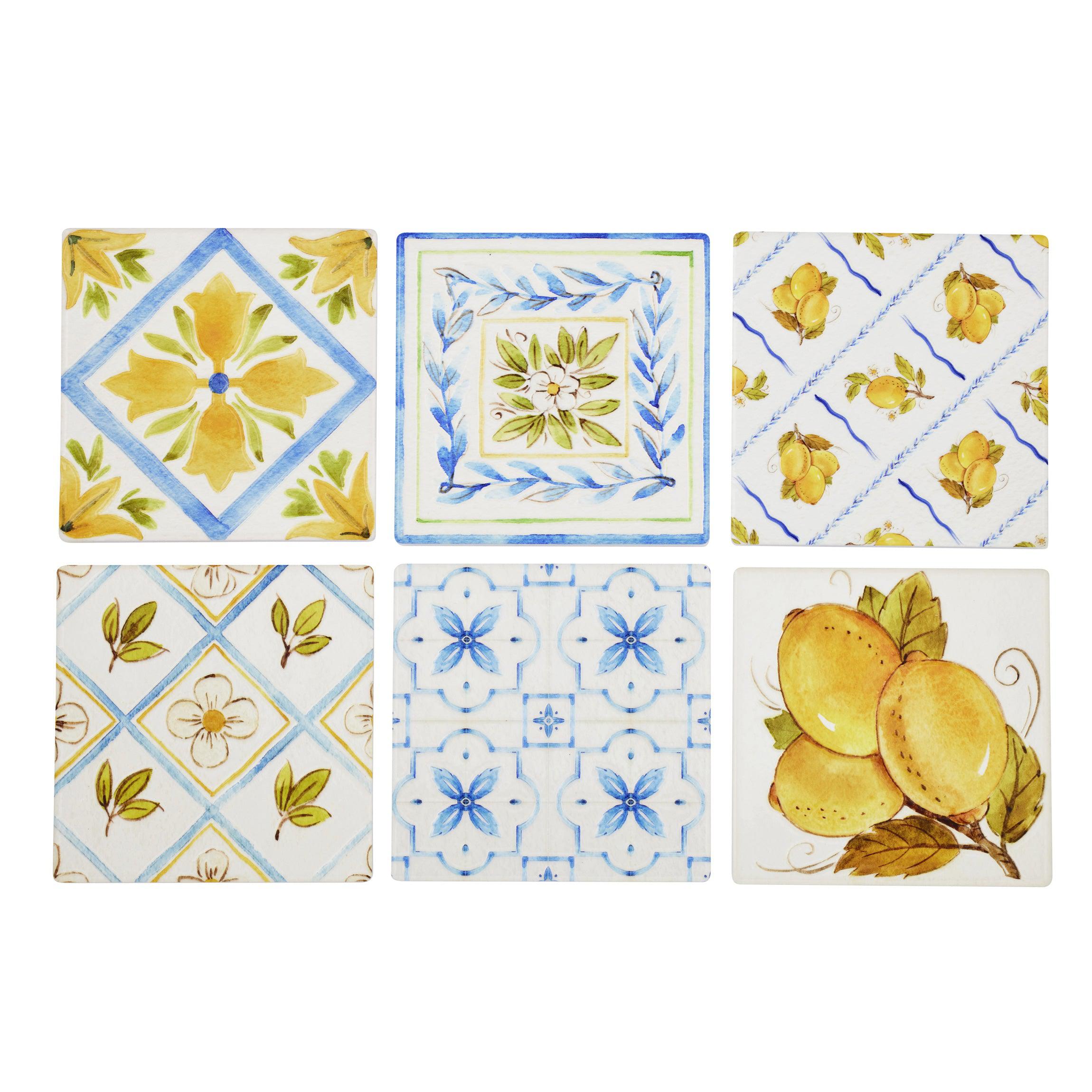 Limone Ceramic Coaster 10cm-Dining & Entertaining-Coast To Coast Home-The Bay Room