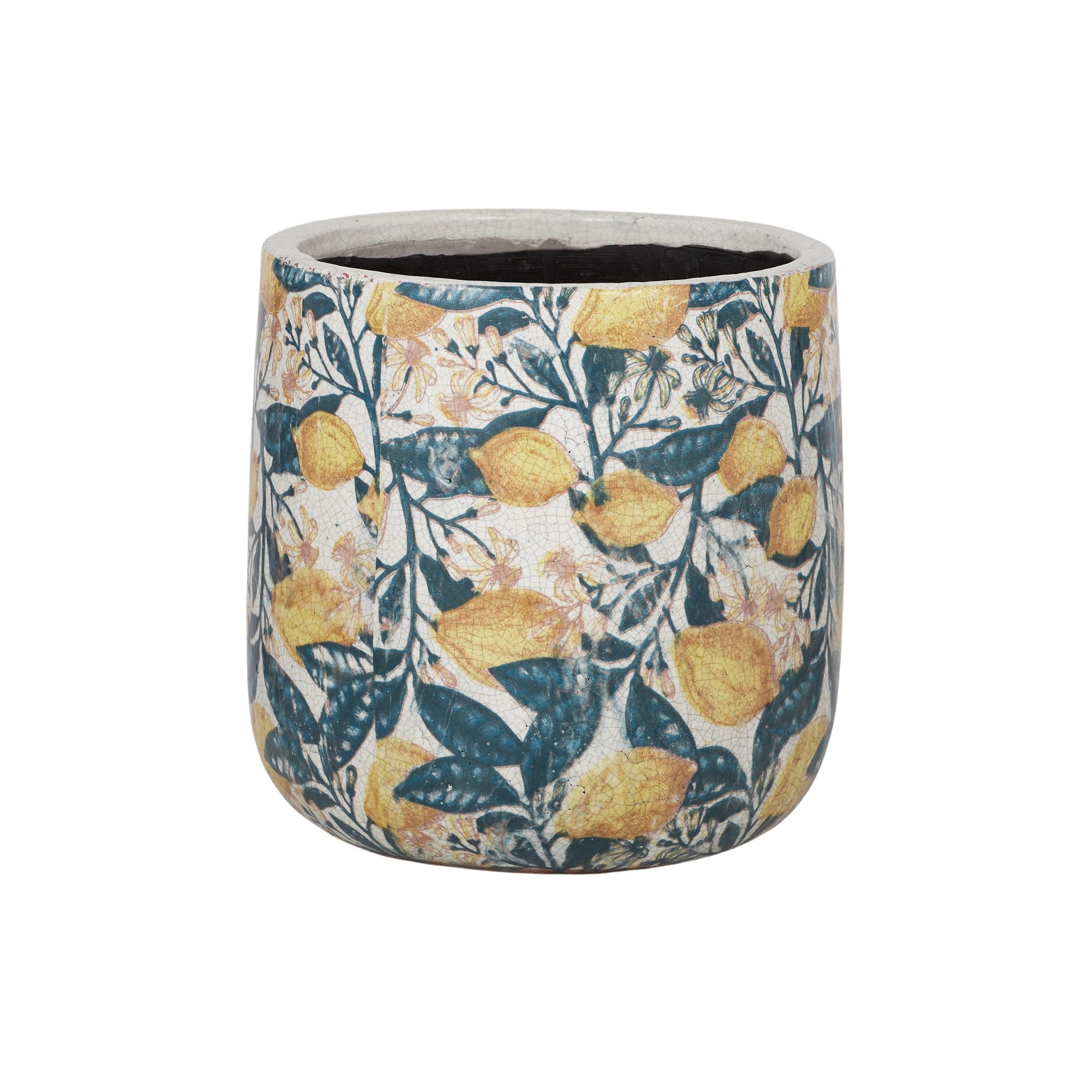 Limones Ceramic Pot-Pots, Planters & Vases-Coast To Coast Home-The Bay Room