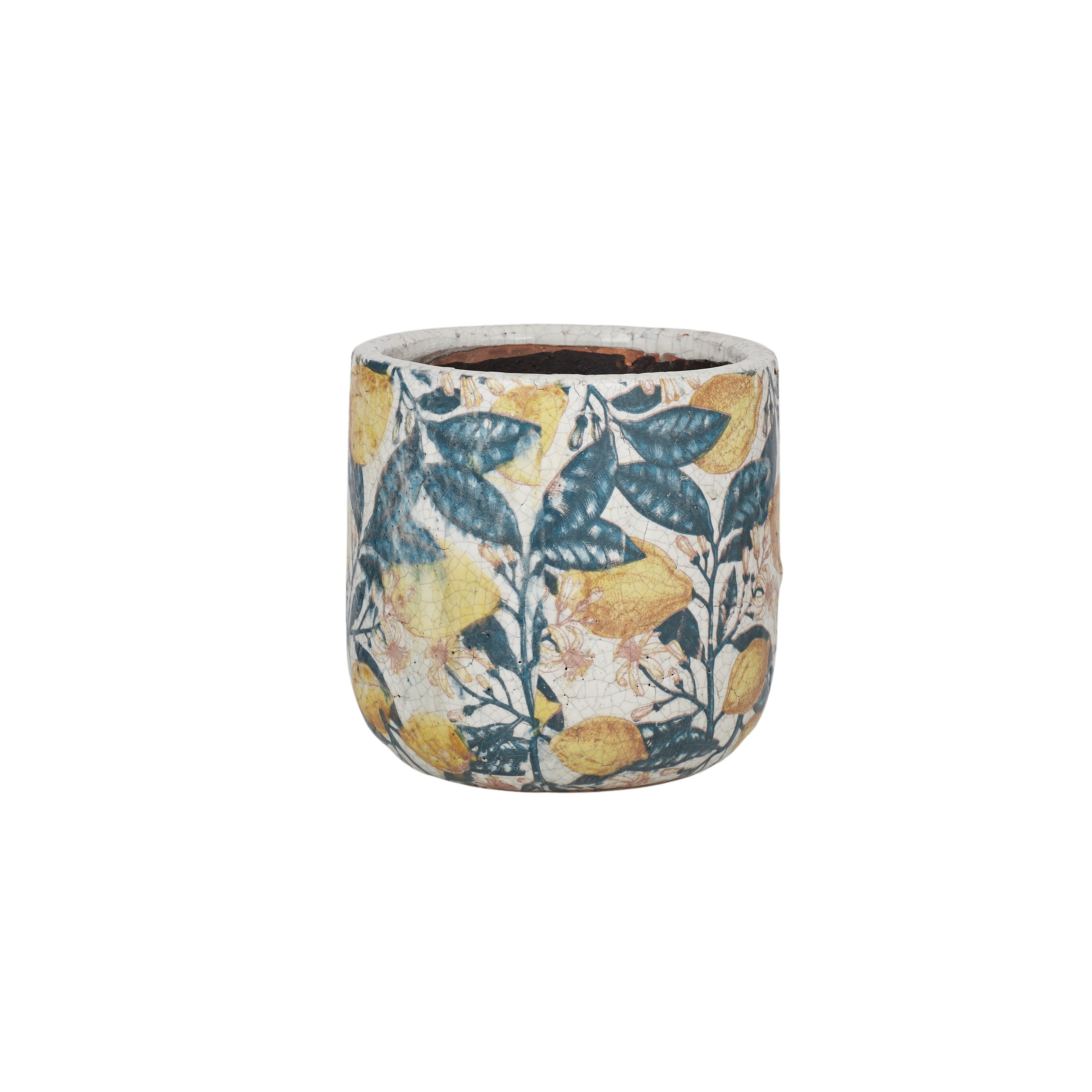 Limones Ceramic Pot-Pots, Planters & Vases-Coast To Coast Home-The Bay Room