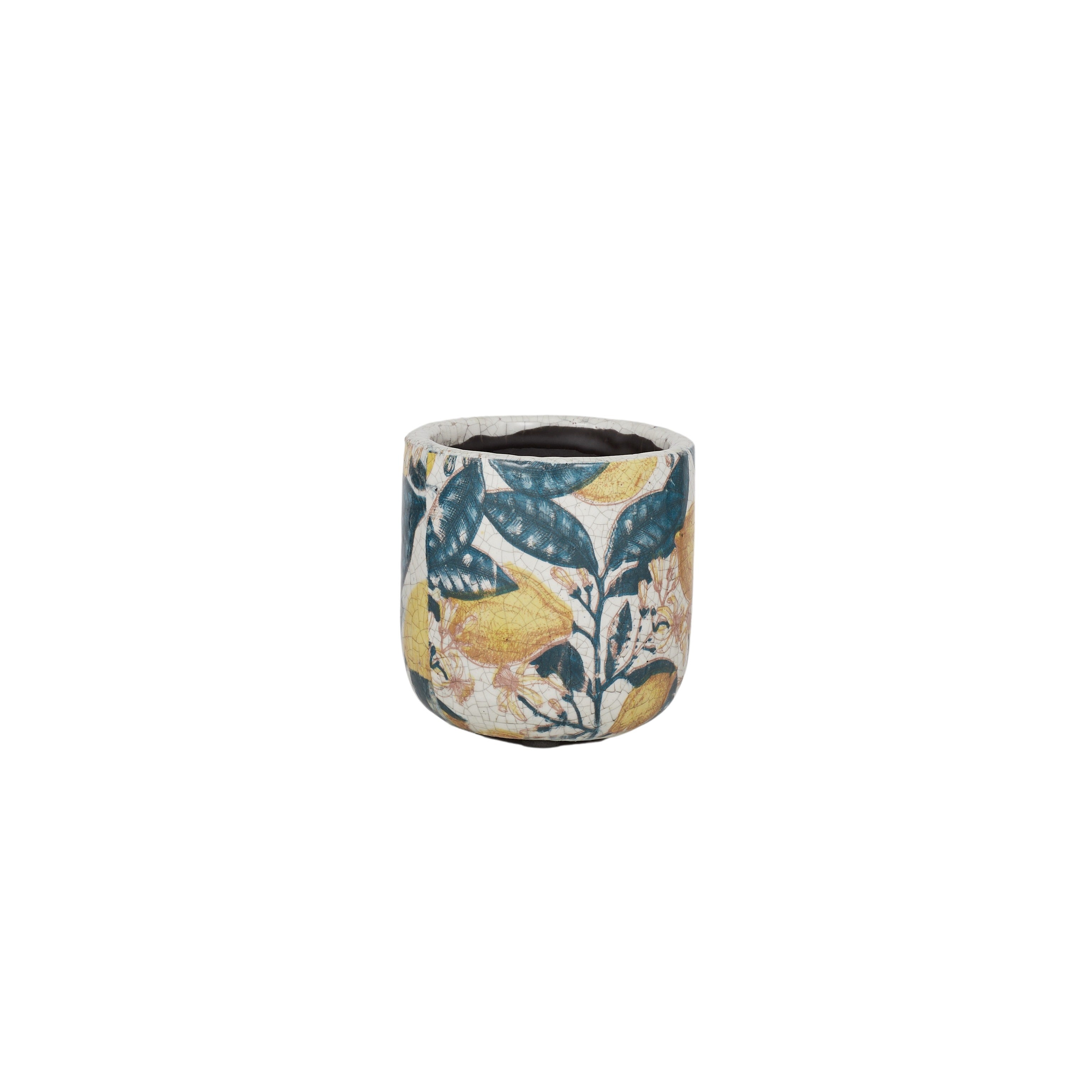 Limones Ceramic Pot-Pots, Planters & Vases-Coast To Coast Home-The Bay Room