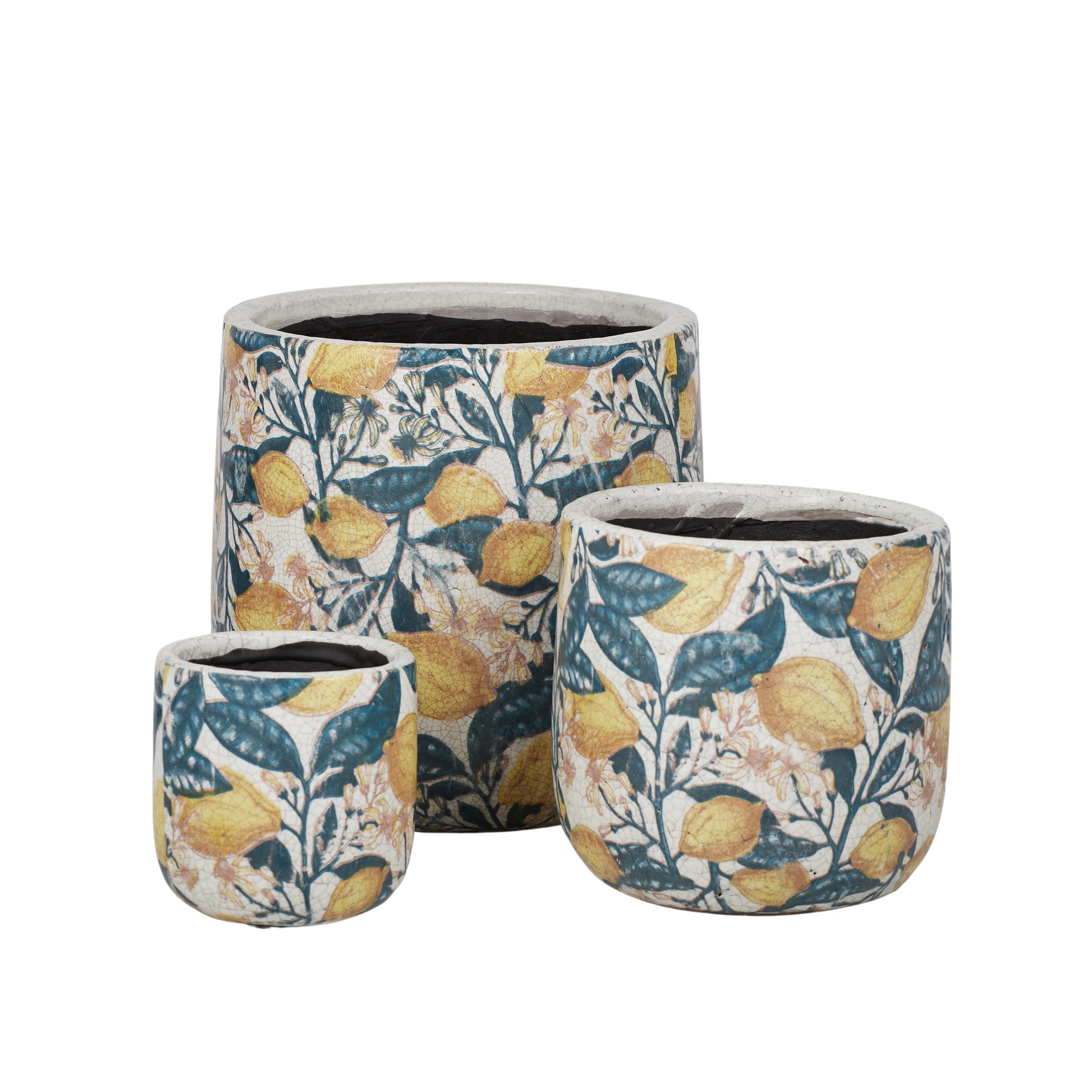 Limones Ceramic Pot-Pots, Planters & Vases-Coast To Coast Home-The Bay Room