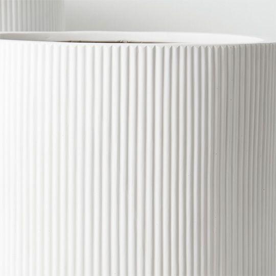Linear Pot White - Tall-Pots, Planters & Vases-Floral Interiors-The Bay Room