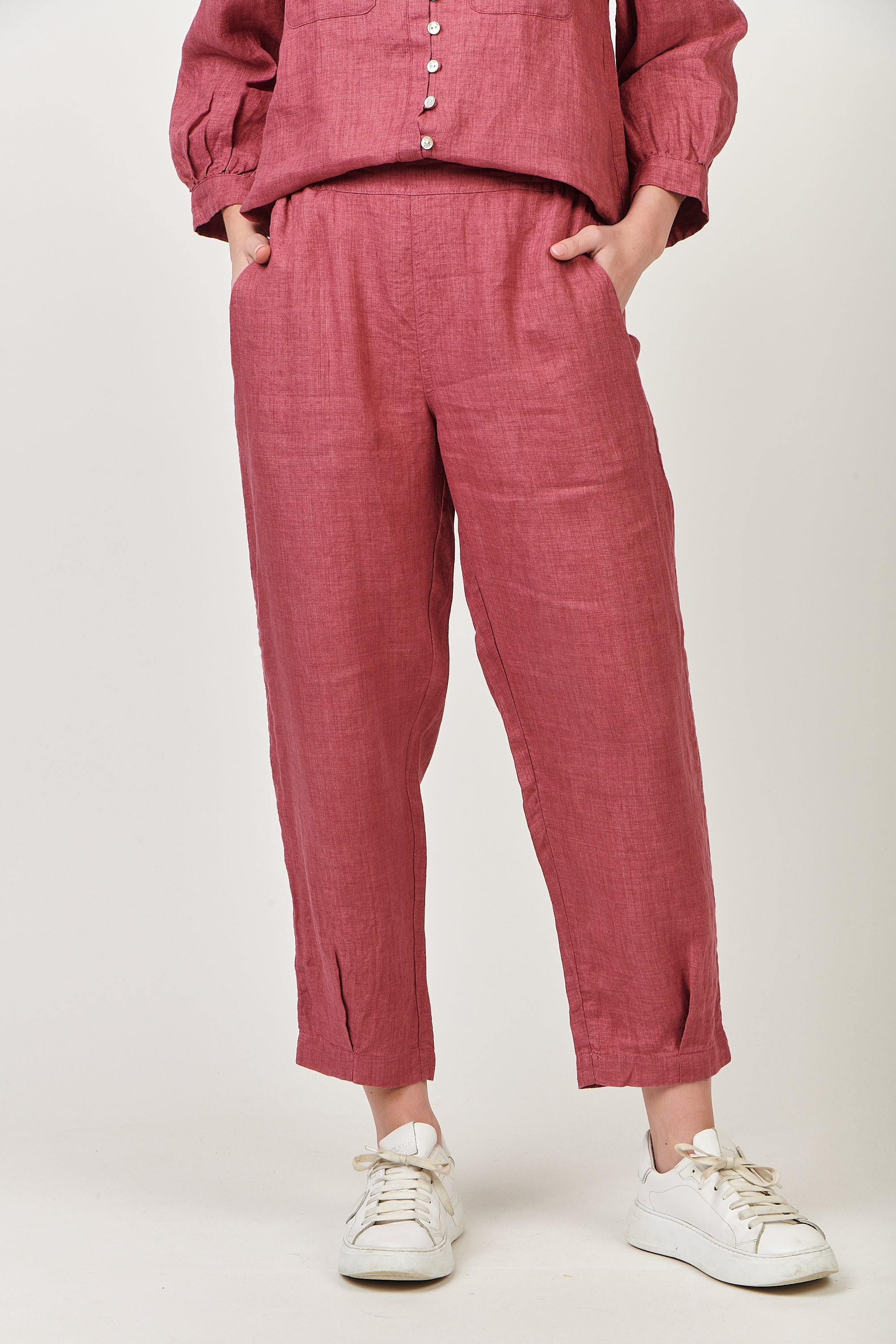 Linen Pants - Rhubarb-Pants-Naturals by O&J-The Bay Room