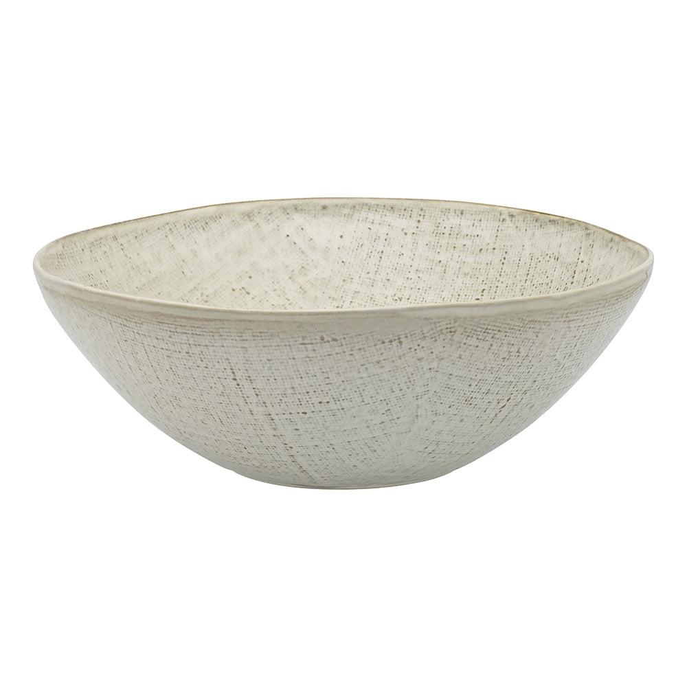 Linen Salad Bowl 27.5cm Birch-Dining & Entertaining-Ecology-The Bay Room