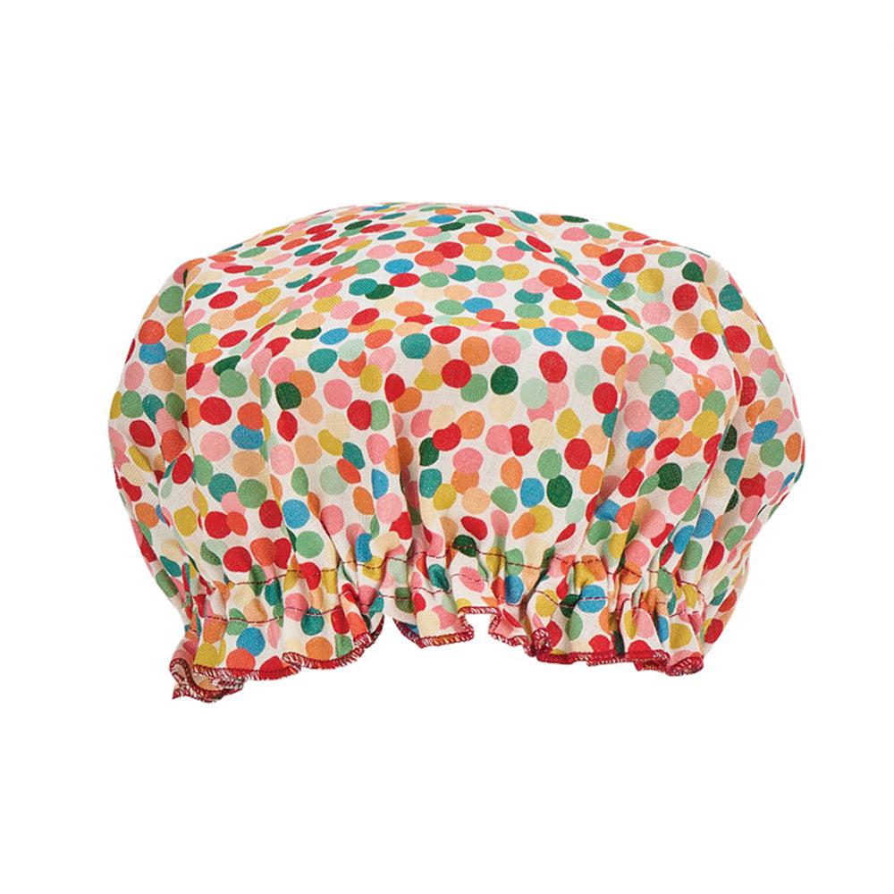 Linen Shower Cap - Confetti-Beauty & Well-Being-Annabel Trends-The Bay Room