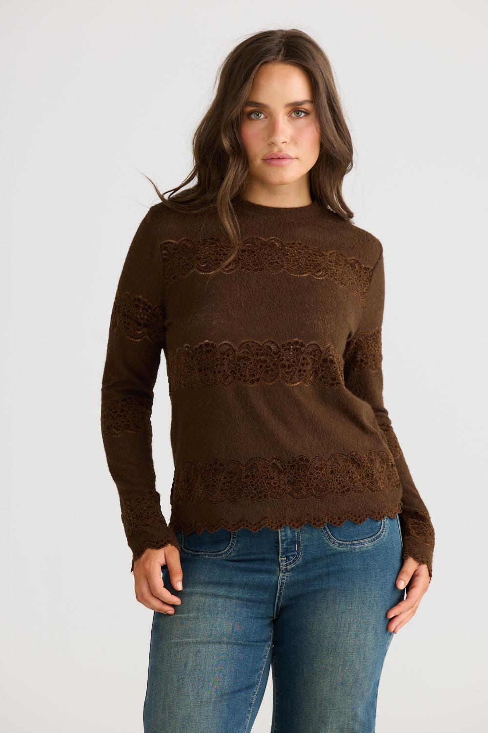 Liora Top - Chocolate-Tops-Talisman-The Bay Room
