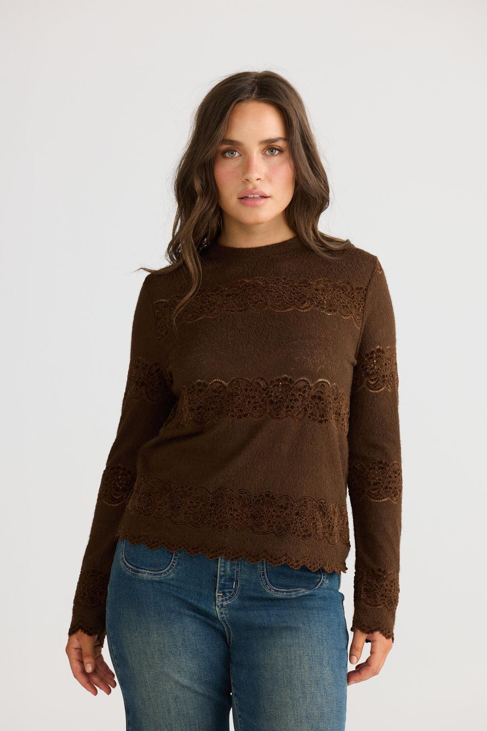 Liora Top - Chocolate-Tops-Talisman-The Bay Room