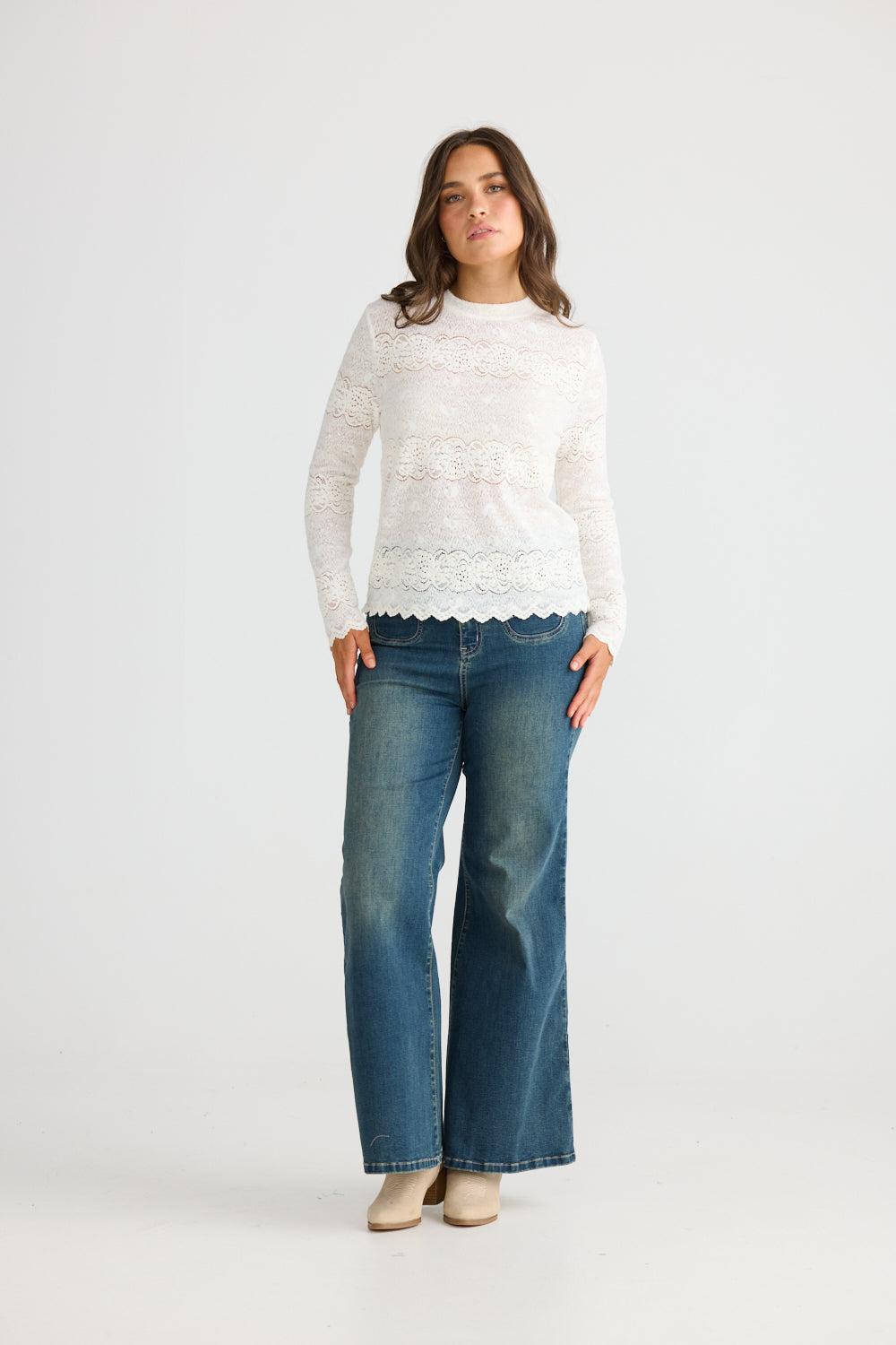 Liora Top - White-Tops-Talisman-The Bay Room