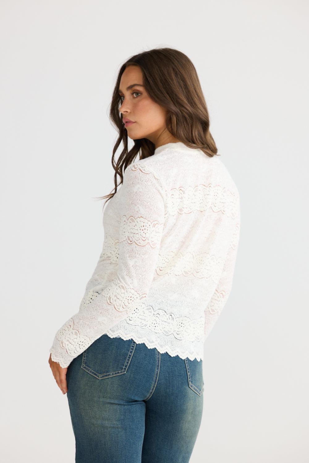 Liora Top - White-Tops-Talisman-The Bay Room