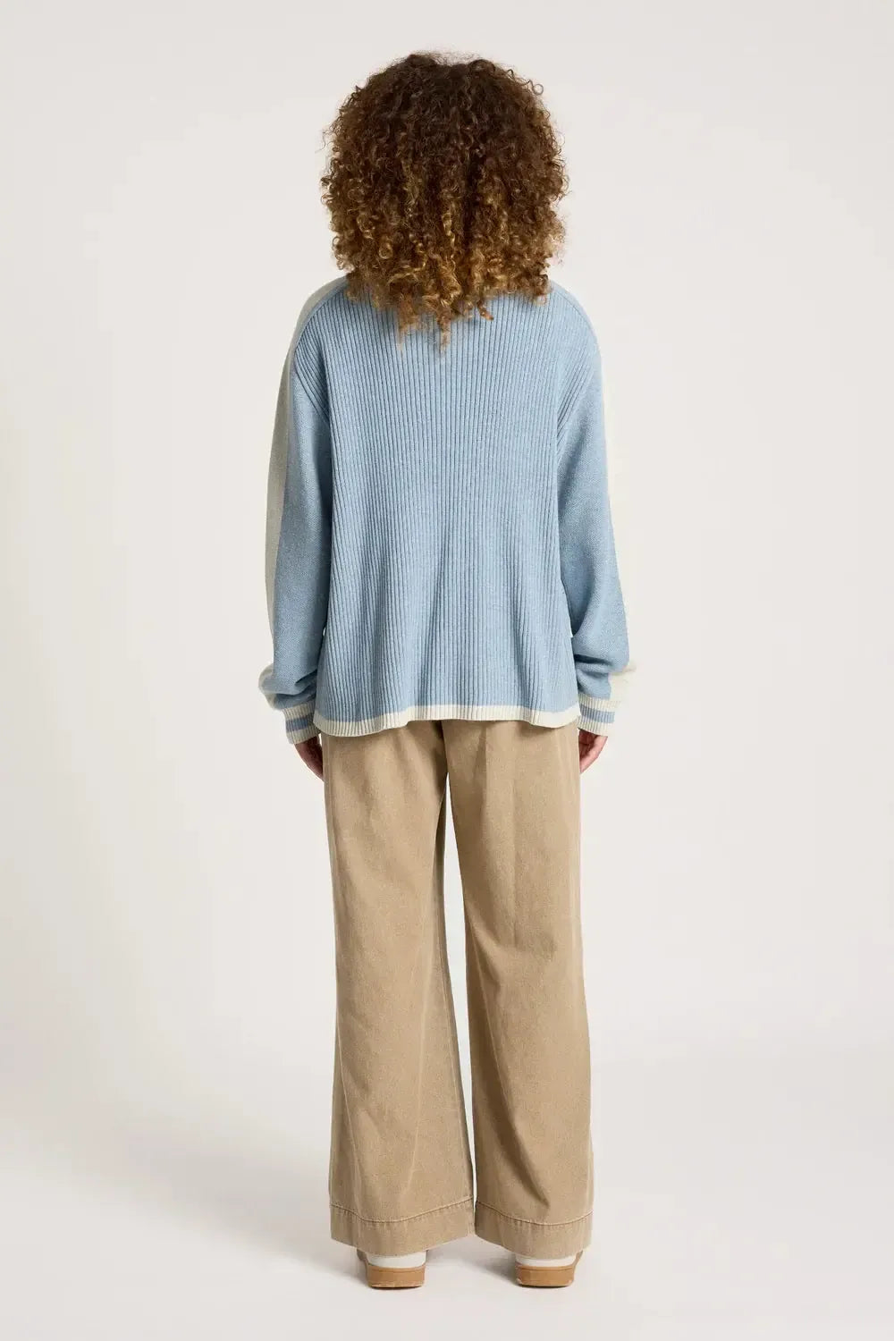 Liora Zip Jumper - Lake/Bisque-Knitwear & Jumpers-Eb & Ive-The Bay Room