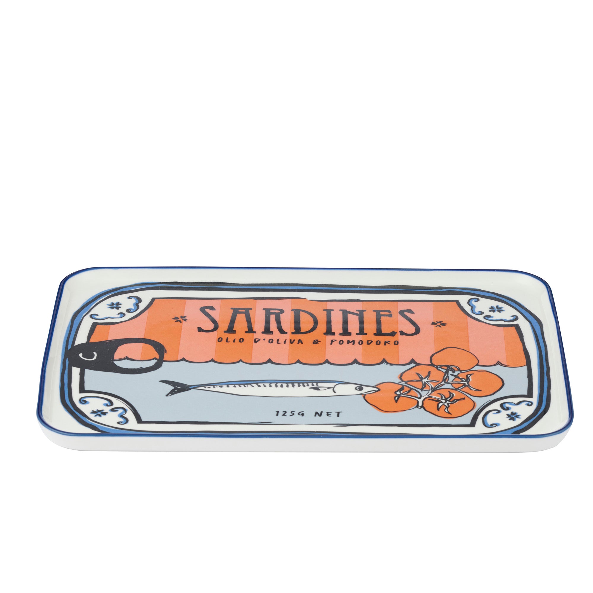 Lisbon Ceramic Sardine Platter 25x38.5cm-Dining & Entertaining-Coast To Coast Home-The Bay Room