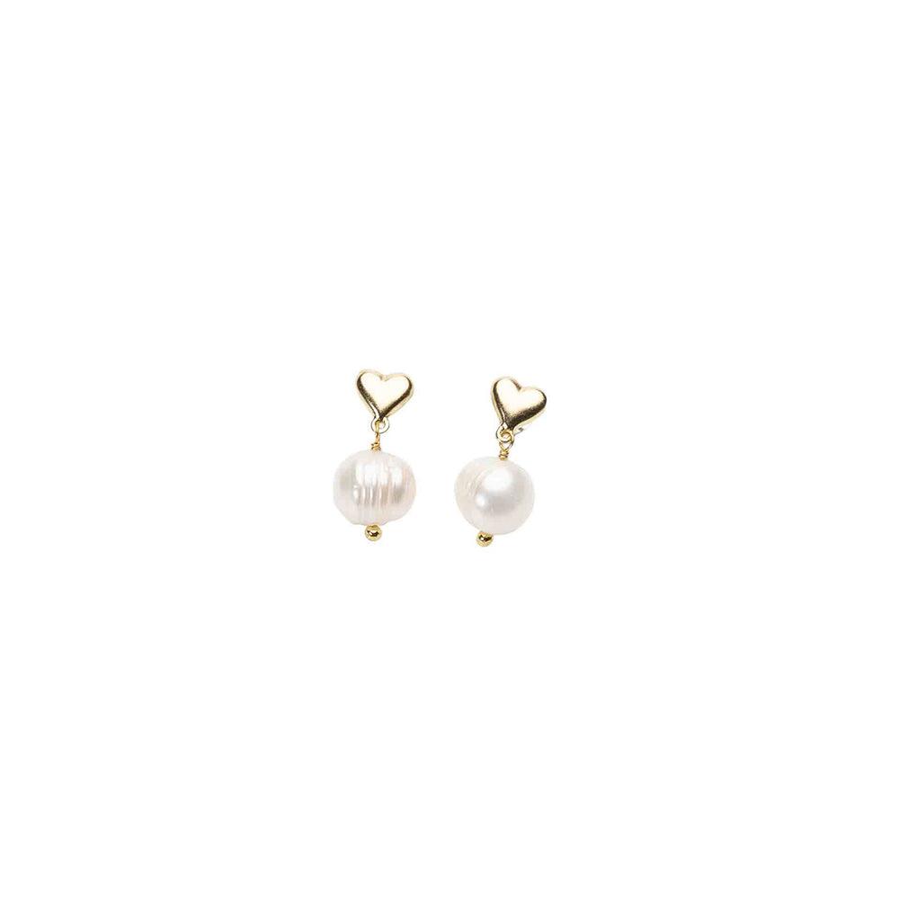 Listen To Your Heart Pearl Earrings-Jewellery-Palas-The Bay Room