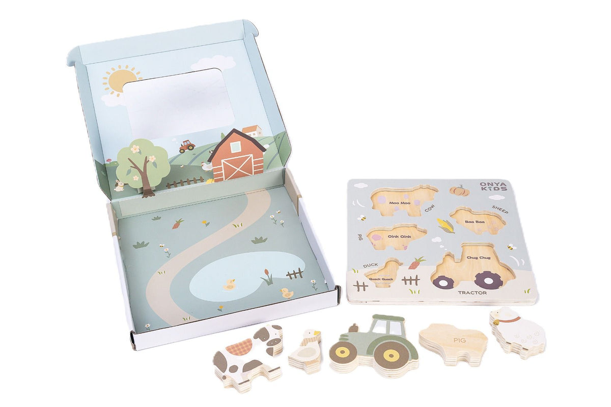 Little Farm Wooden Puzzle-Toys-ToysLink-The Bay Room