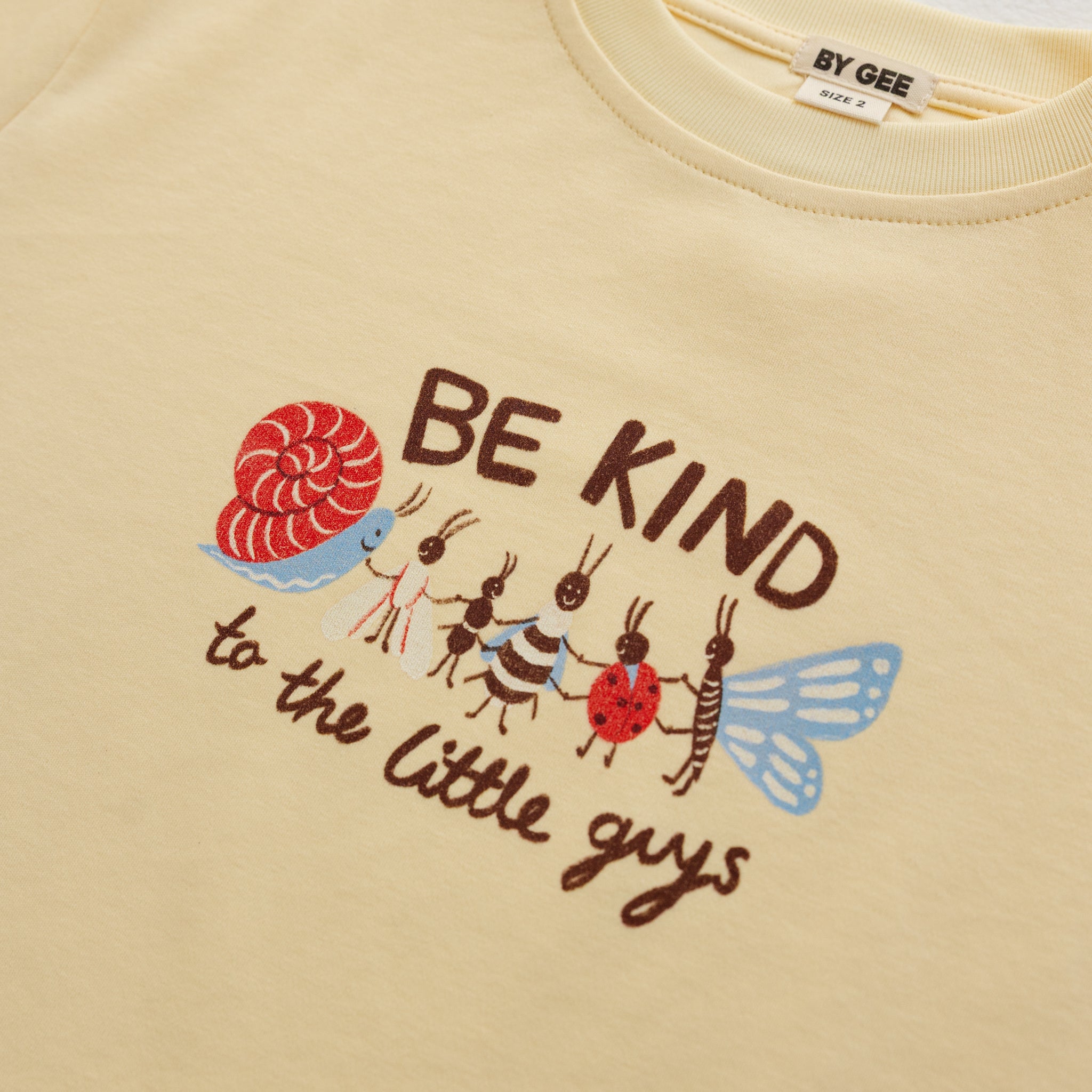 Little Guys Oversized Boxy Tee - Butter-Clothing & Accessories-BY GEE-The Bay Room