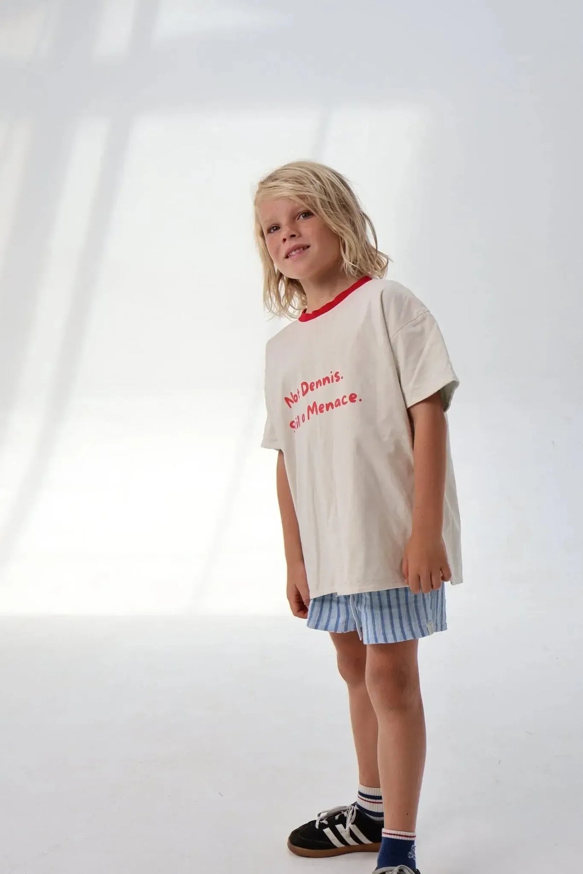 Little Menace Reversible Tee - Sea/Sand-Clothing & Accessories-Lokal Folk-The Bay Room