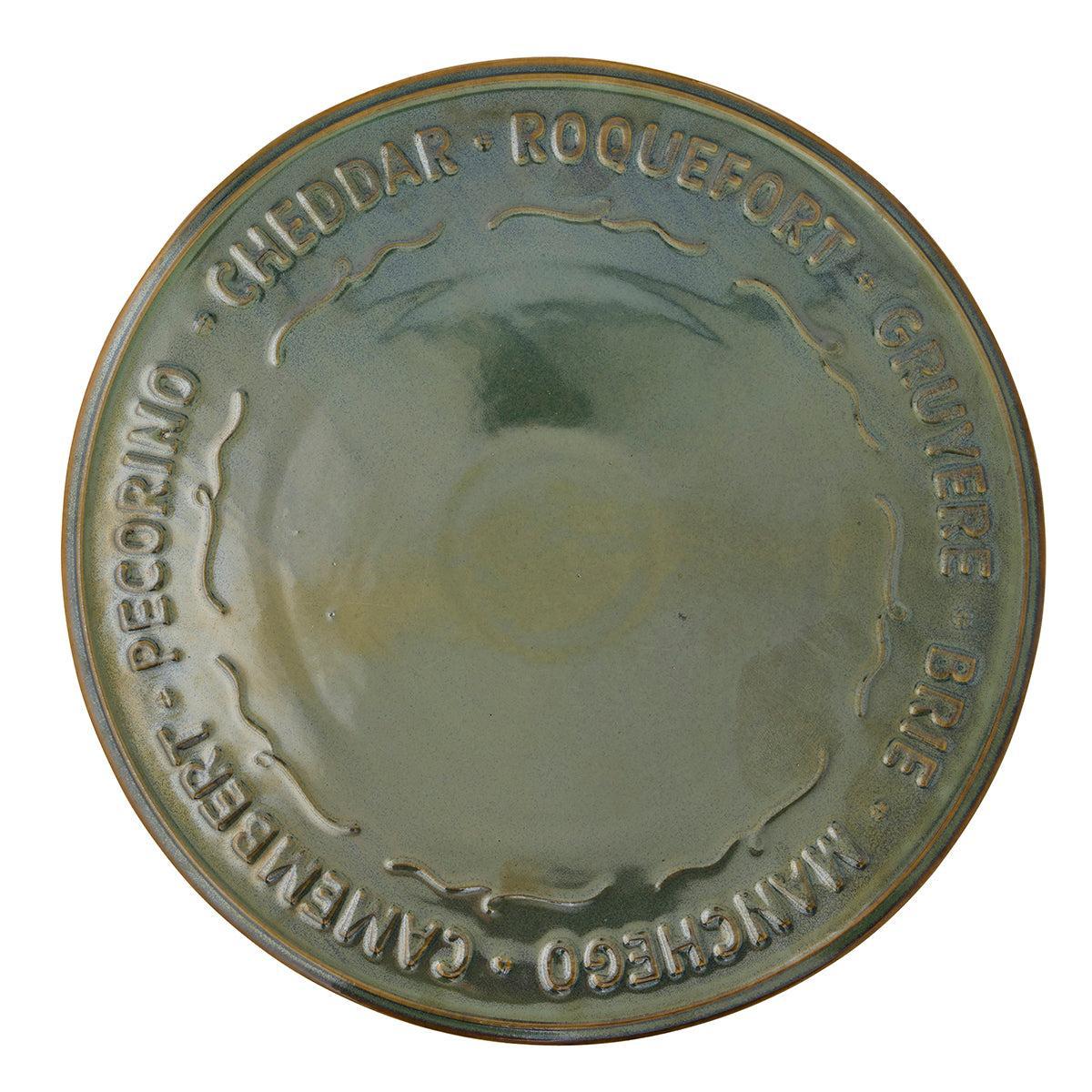 Loire Ceramic Cheese Platter 36cm Olive-Dining & Entertaining-Coast To Coast Home-The Bay Room