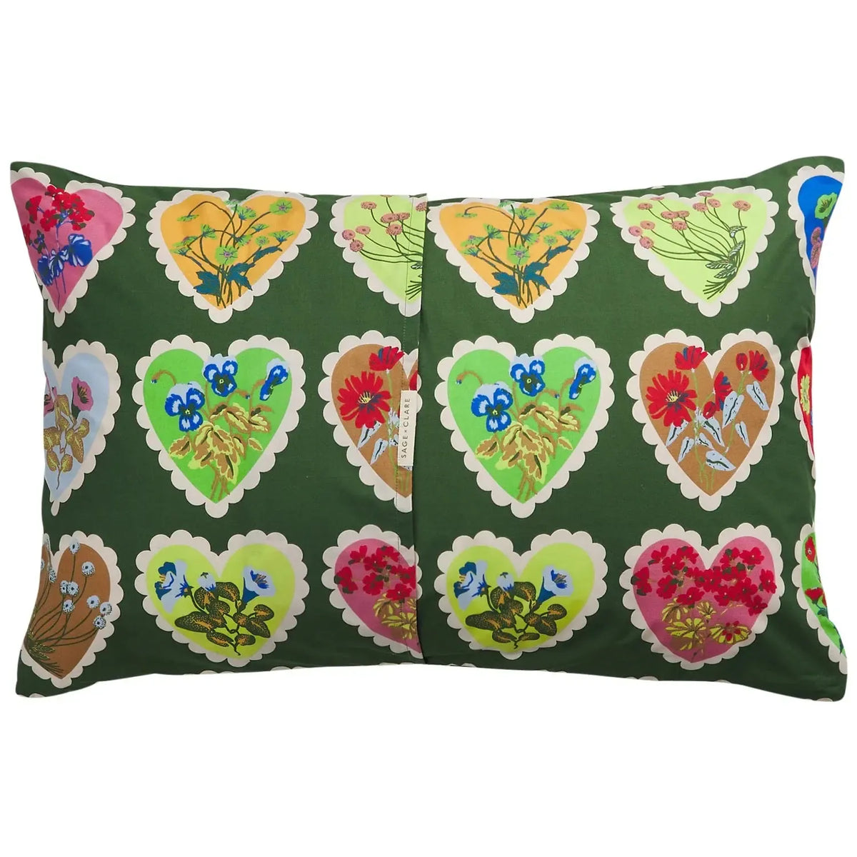 Loretta Cotton Pillowcase Set - Hunter Green-Soft Furnishings-Sage & Clare-The Bay Room