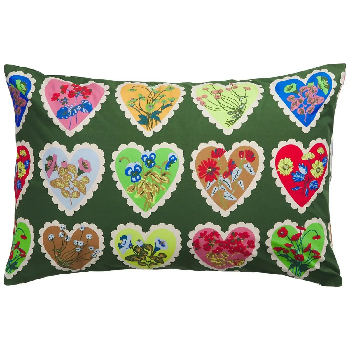 Loretta Cotton Pillowcase Set - Hunter Green-Soft Furnishings-Sage & Clare-The Bay Room