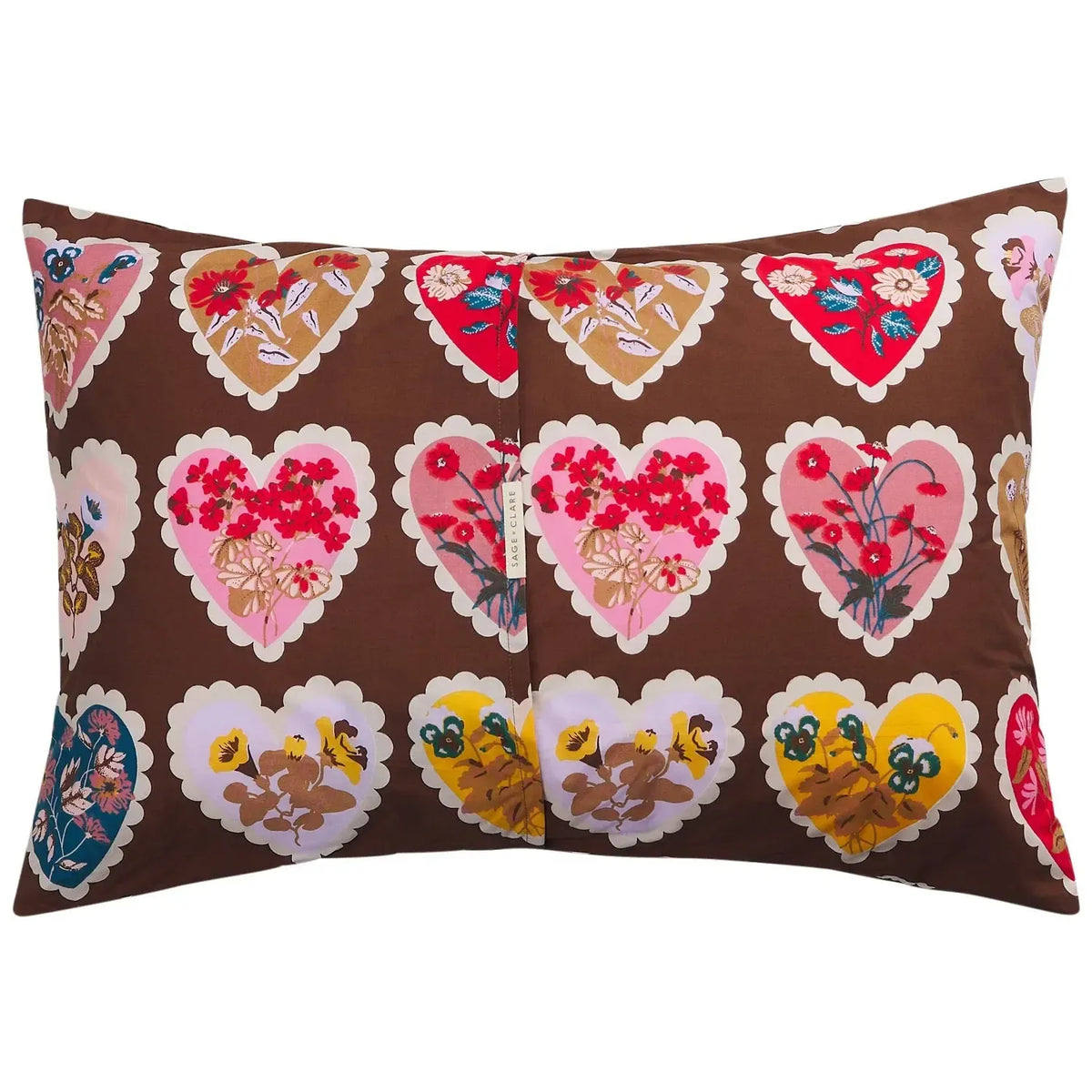Loretta Cotton Pillowcase Set - Umber-Soft Furnishings-Sage & Clare-The Bay Room