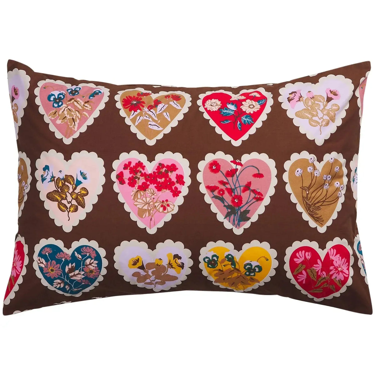 Loretta Cotton Pillowcase Set - Umber-Soft Furnishings-Sage & Clare-The Bay Room