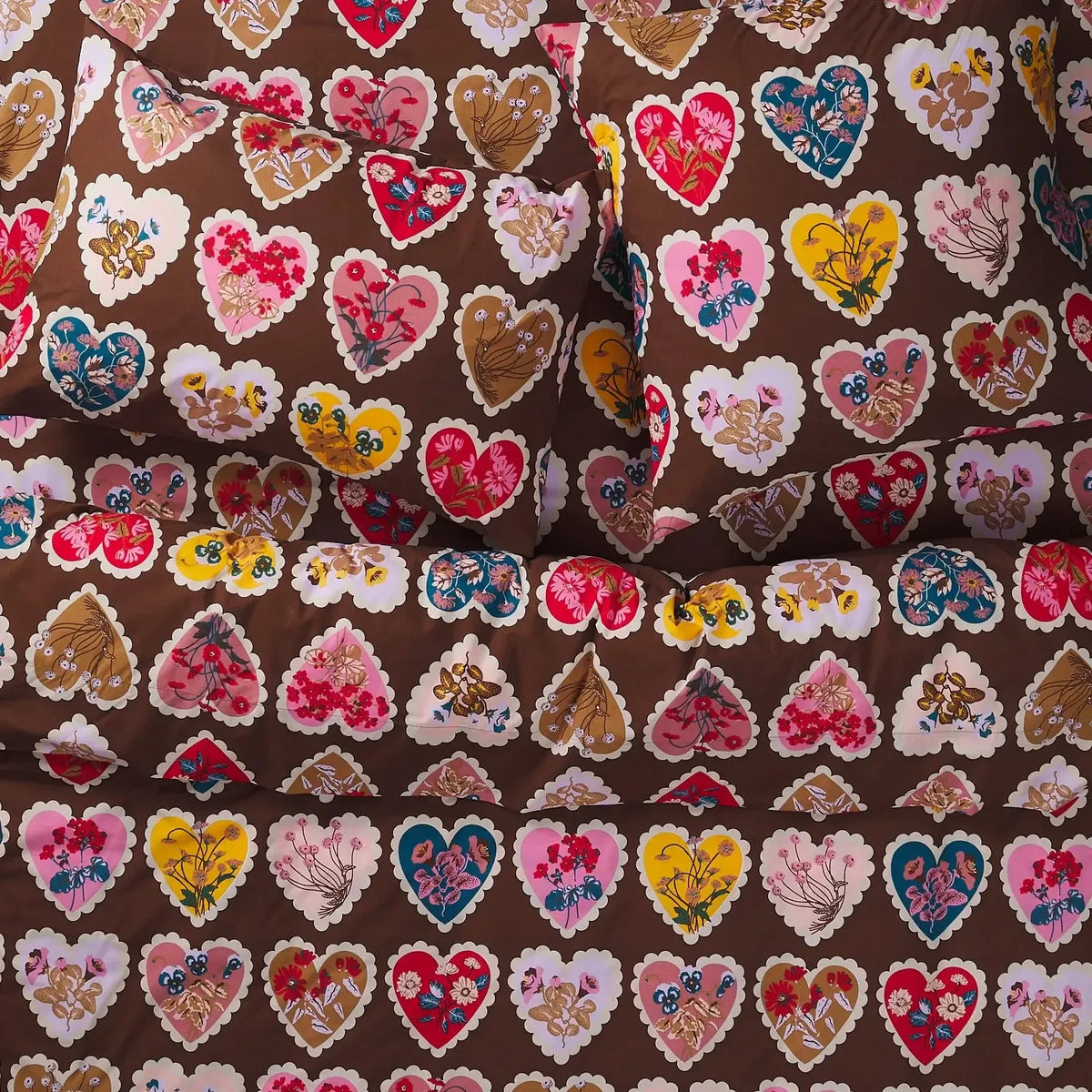 Loretta Cotton Quilt Cover - Umber-Soft Furnishings-Sage & Clare-The Bay Room