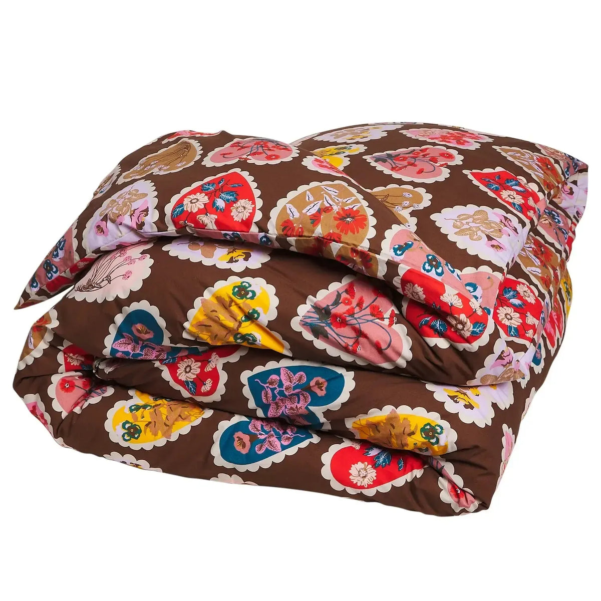 Loretta Cotton Quilt Cover - Umber-Soft Furnishings-Sage & Clare-The Bay Room