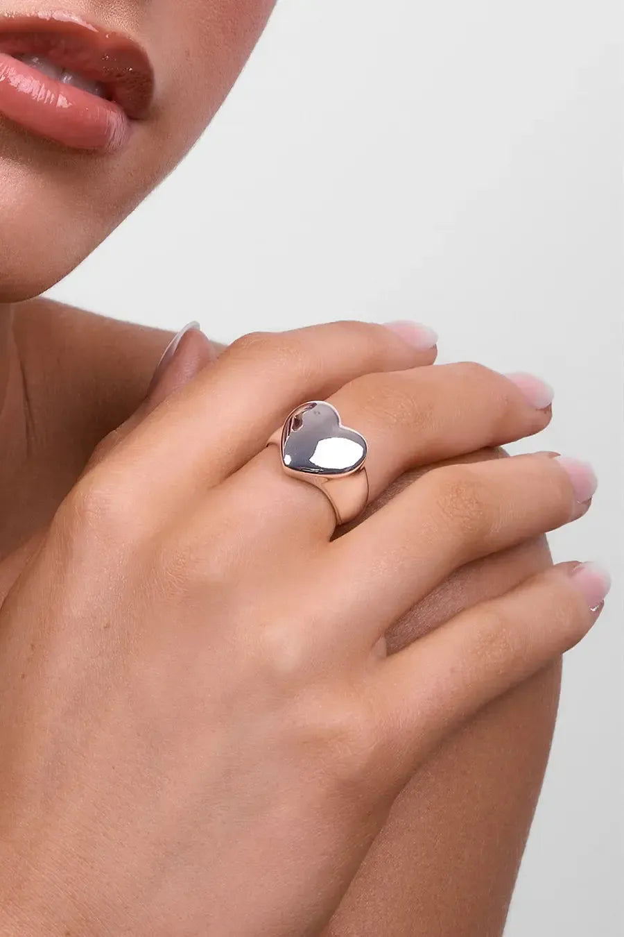Lotte Silver Heart Ring-Jewellery-Liberte-The Bay Room